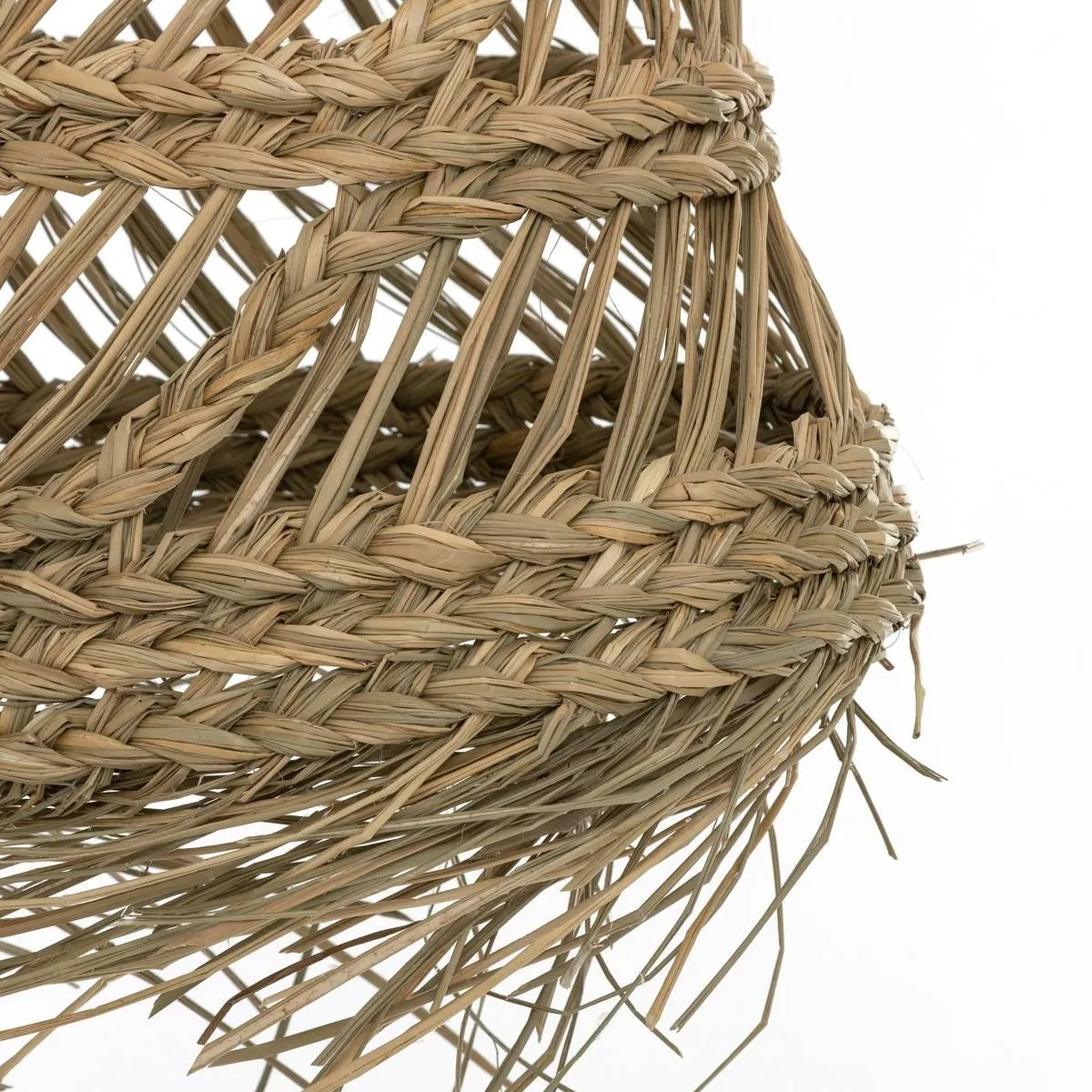 Atmosphera Lahys Pendant Lamp - diameter 28xH48 cm - Natural Wicker - E27 - Straw - Atmospheric Light - Modern & Natural