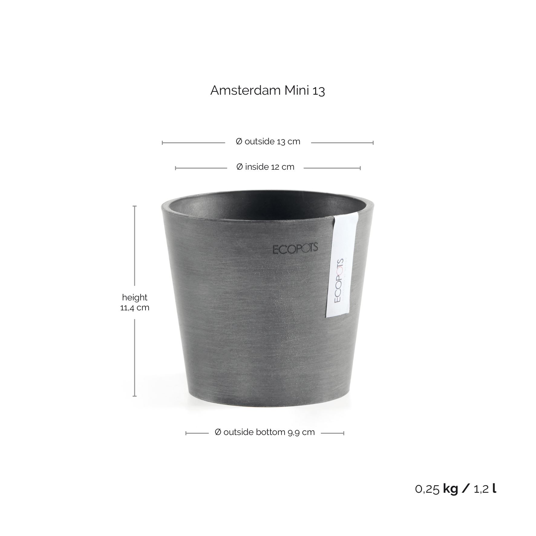 Ecopots-amsterdam-mini-grey-13-cm-H11-4-cm