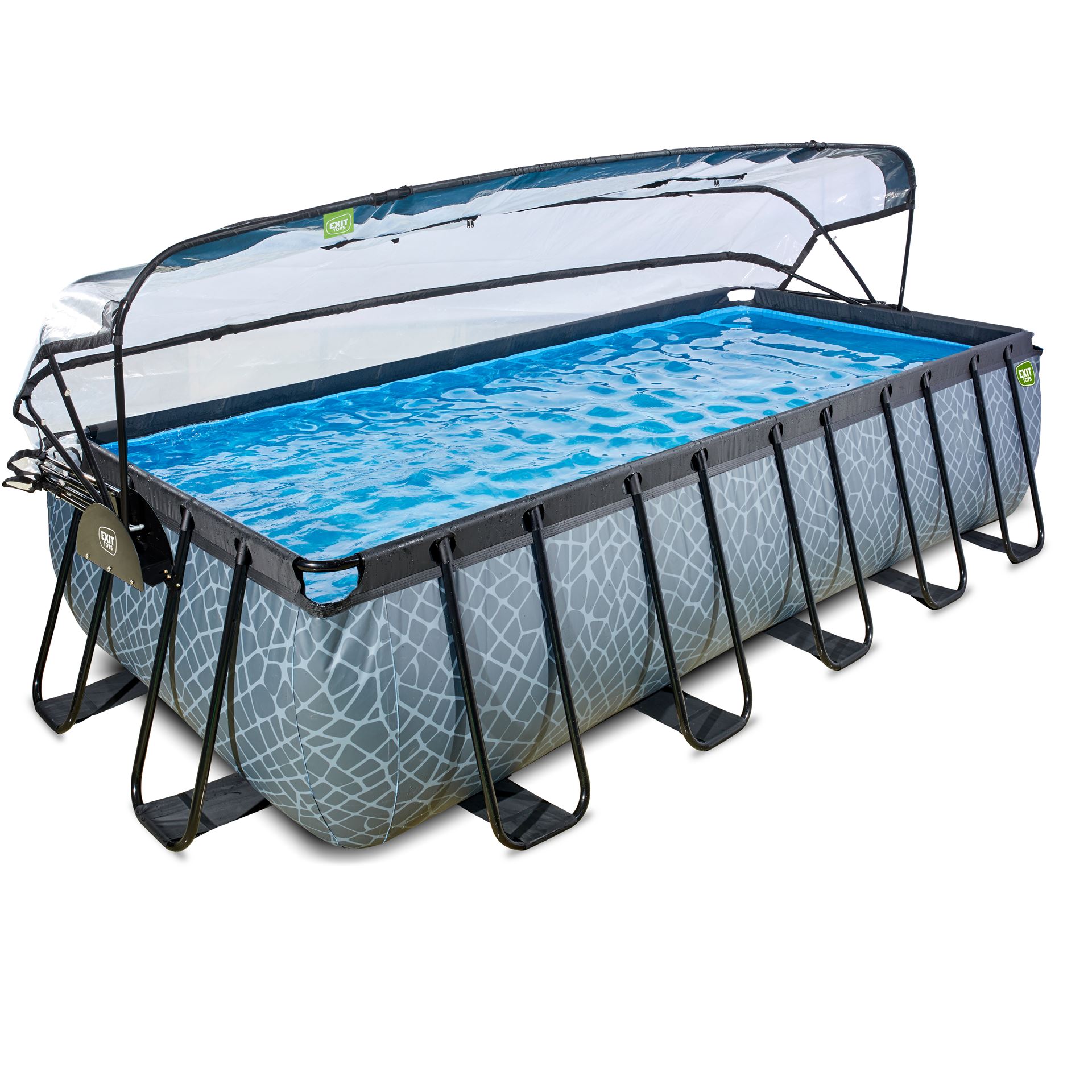EXIT-Stone-zwembad-540x250x122cm-met-zandfilterpomp-en-overkapping-en-warmtepomp-grijs