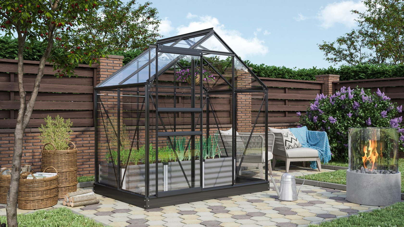 Vitavia Venus serre - 2,5m² - Zwart