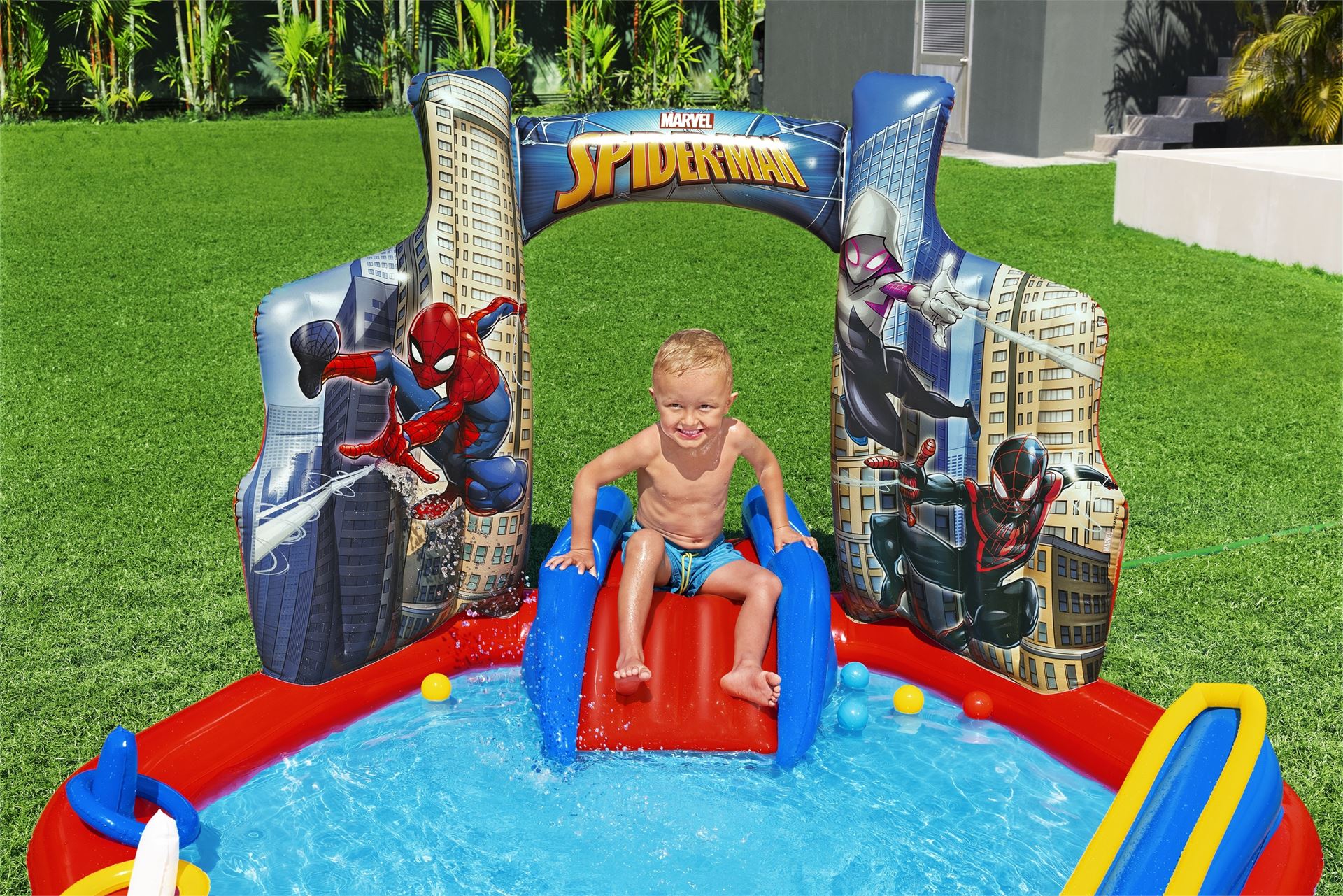 Spiderman-opblaasbaar-kinderzwembad-ballenbad-211x206x127cm-playcenter