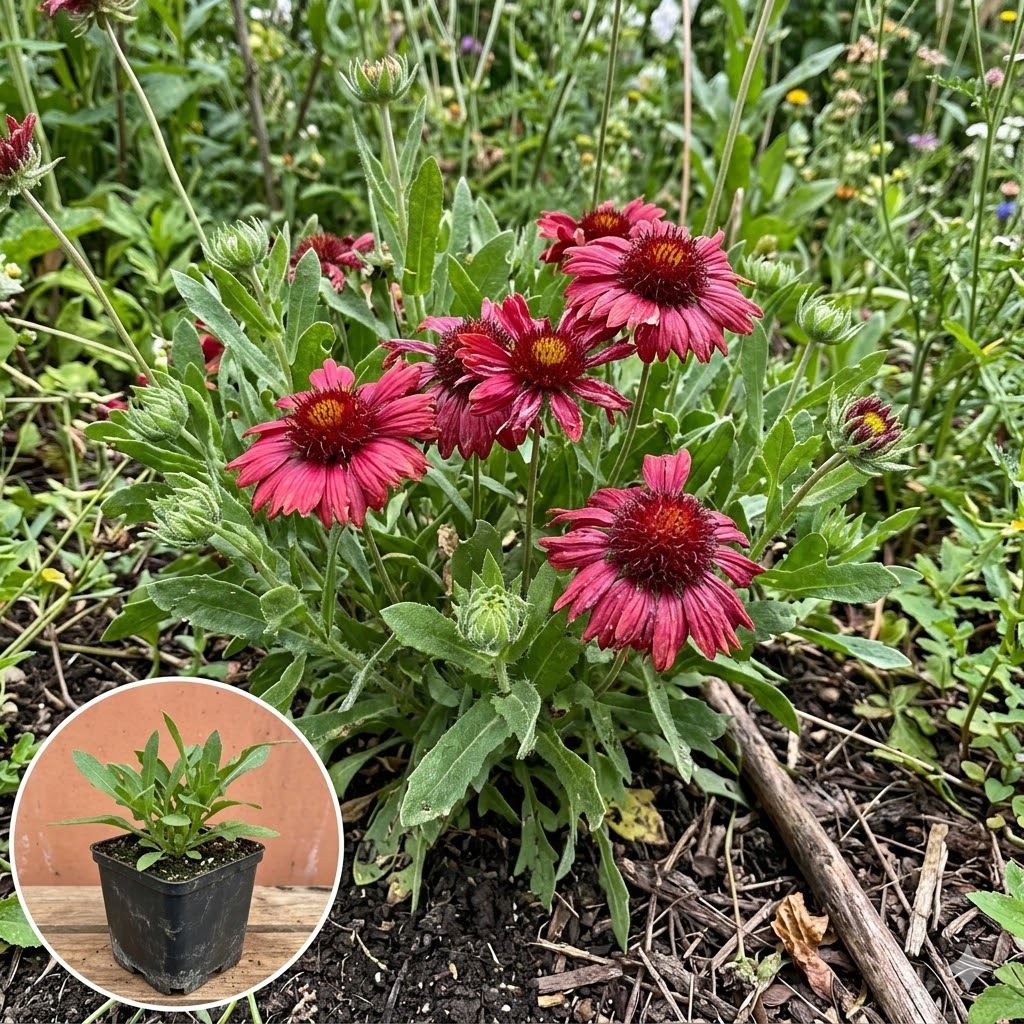 Gaillardia-Burgunder-pot-9x9-cm