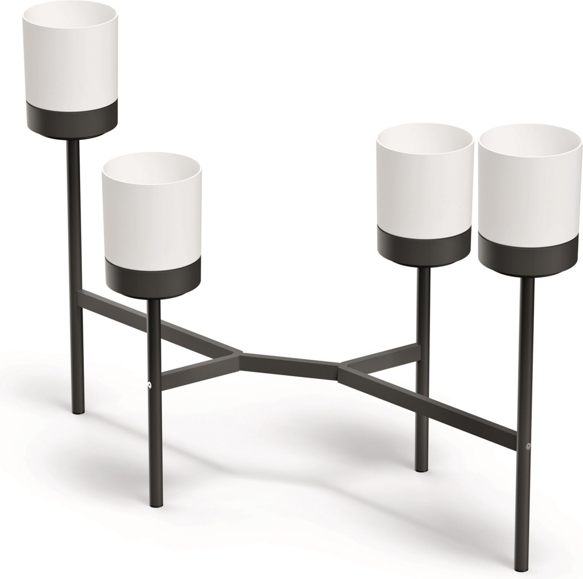 Prosperplast Bloomie Stand Plantenrek - Wit - 4 Potten - 125 cm