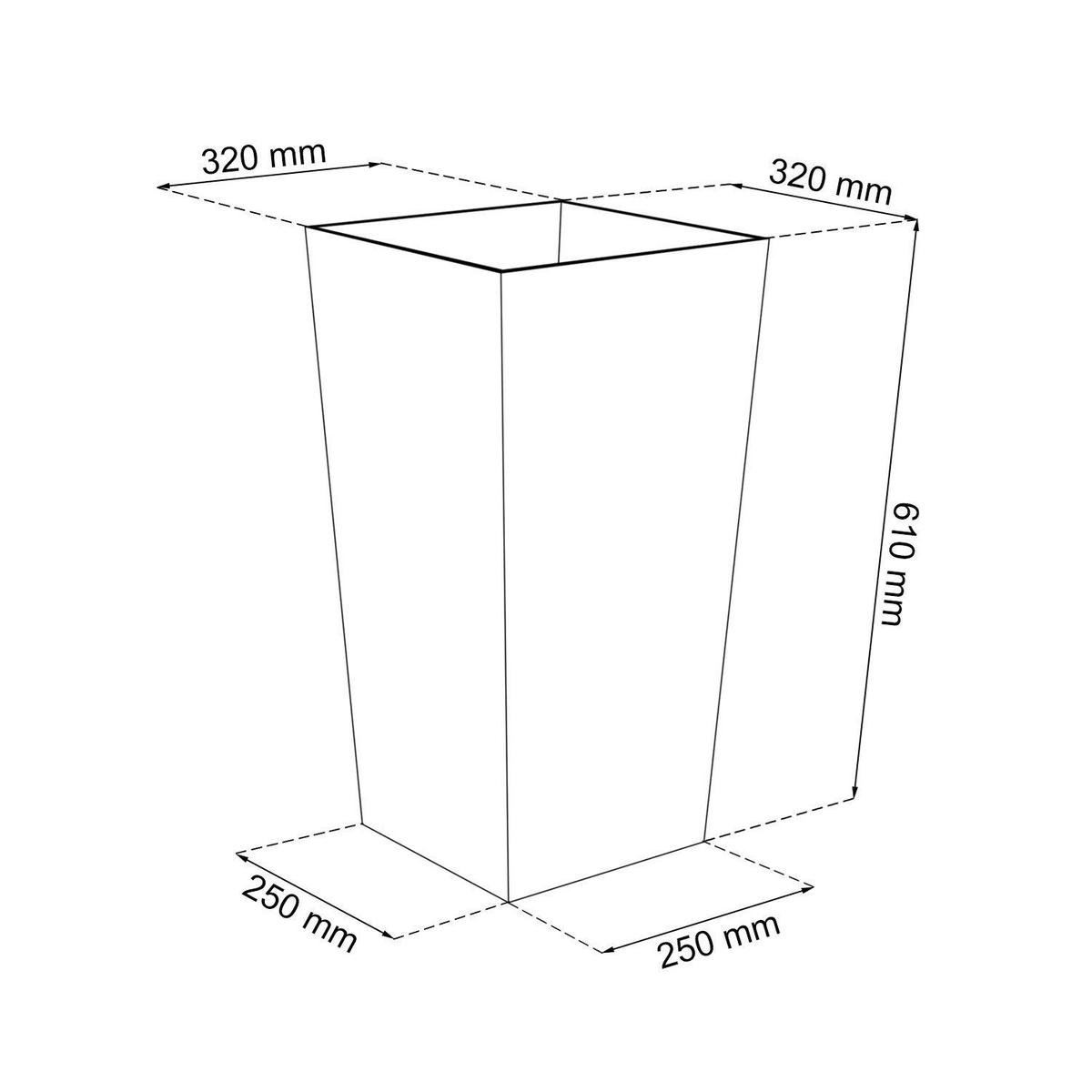 Flower-pot-Urbi-square-white-L32-x-B32-x-H61-cm