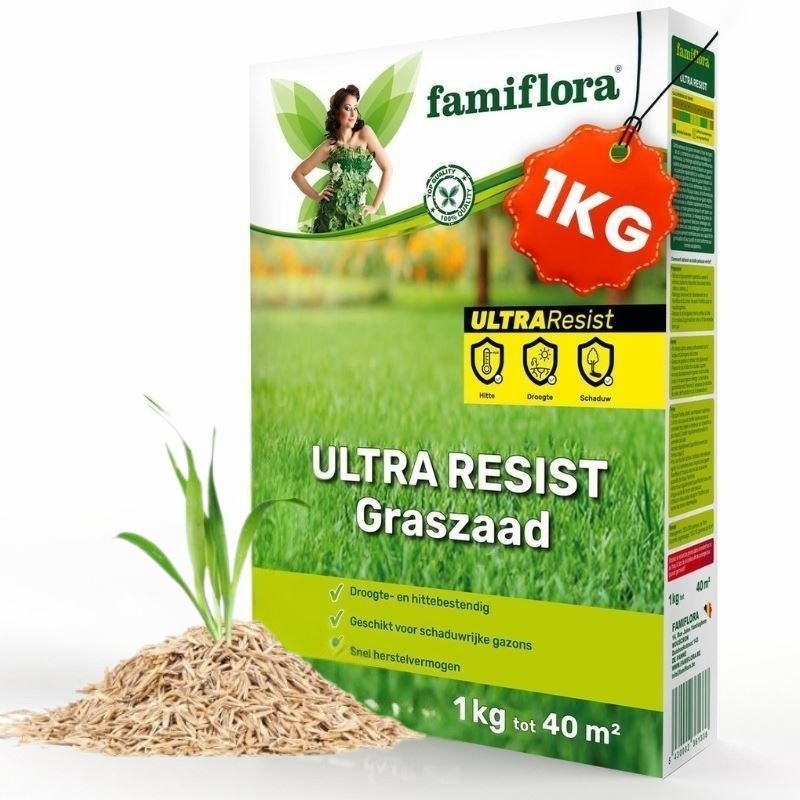 Famiflora grass seed 1kg up to 40m² - Ultra Resist - all-rounder