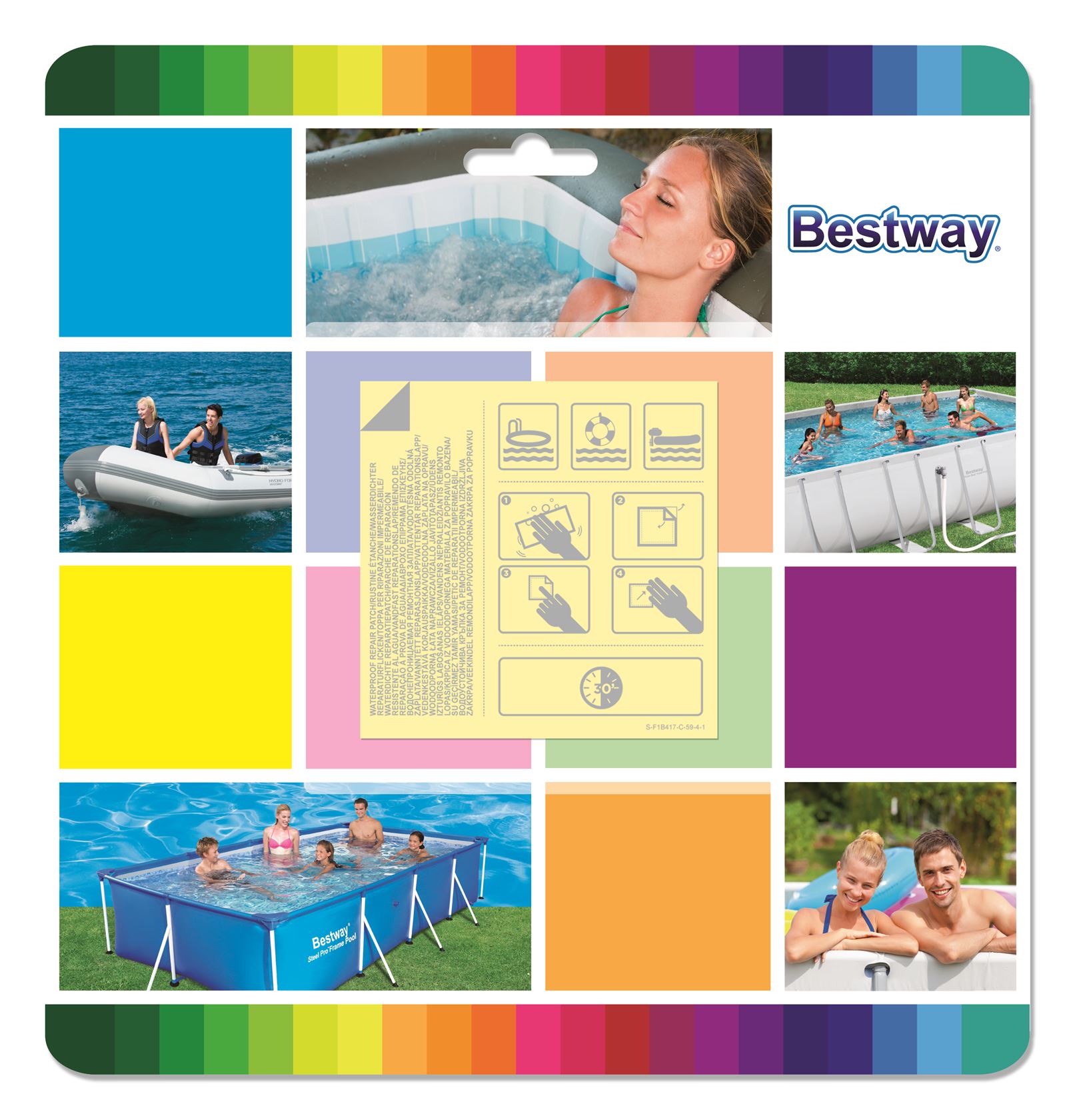 Bestway Flowclear repair sticker for underwater