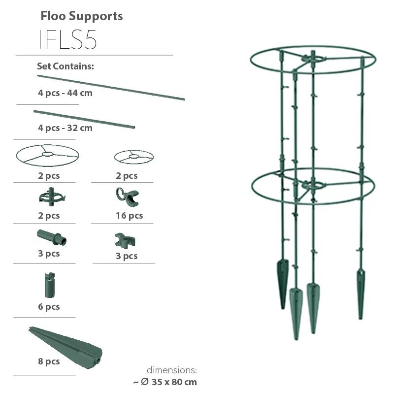 Plant-support-IFLS5-Floo-Supports-forest-green