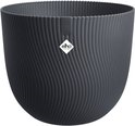 Elho Sereh Round 30 cm Flower Pot - Anthracite - Pot design spacieux pour le jardin et l'intérieur