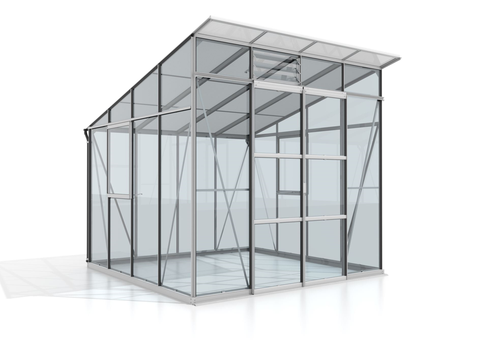 Vitavia Playa 7600 ESG/ - Parois en verre de sécurité - L254,4 x 254,4 x 246,4 cm