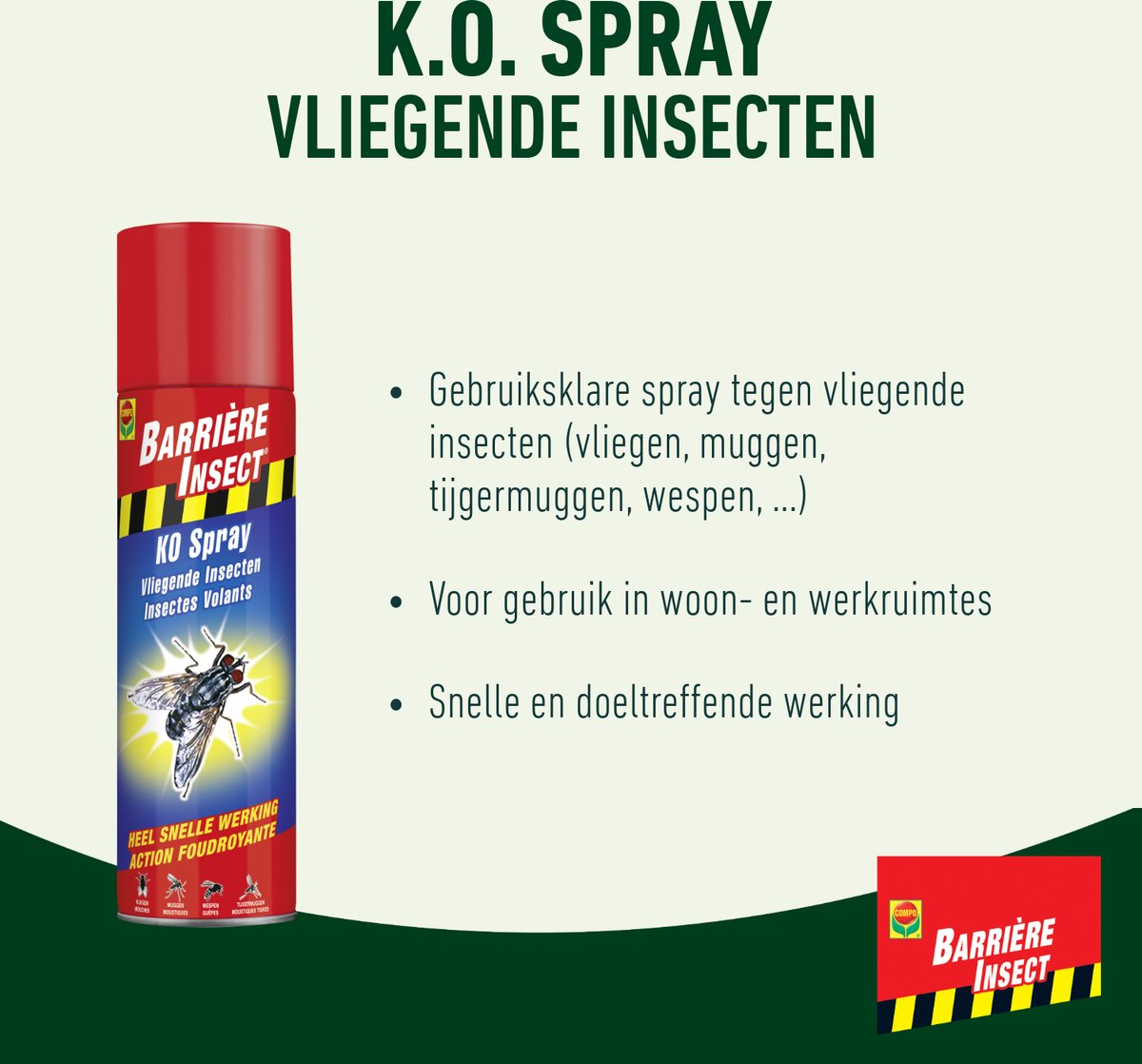 Compo Barrier insect k.o. spray flying insects 400ml