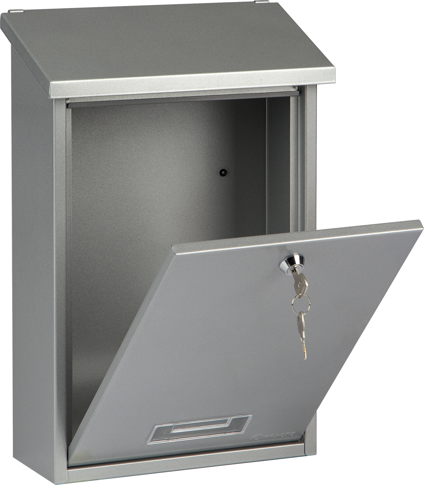 Practo Garden dublin silver - Boîte aux lettres en acier peint - 10x25x39,6cm