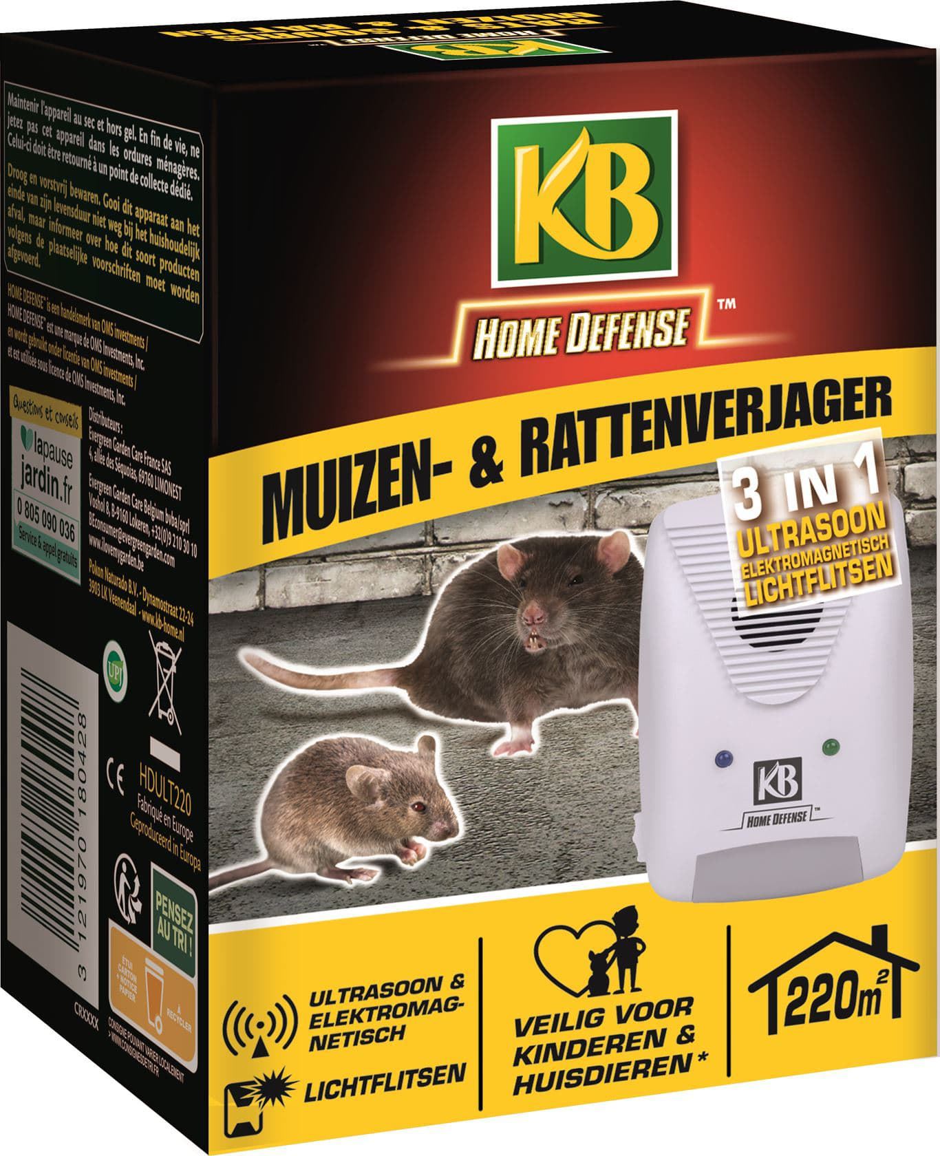 KB-Home-Defense-Ratten-Muizen-ultra-sonic-3in1-220m-