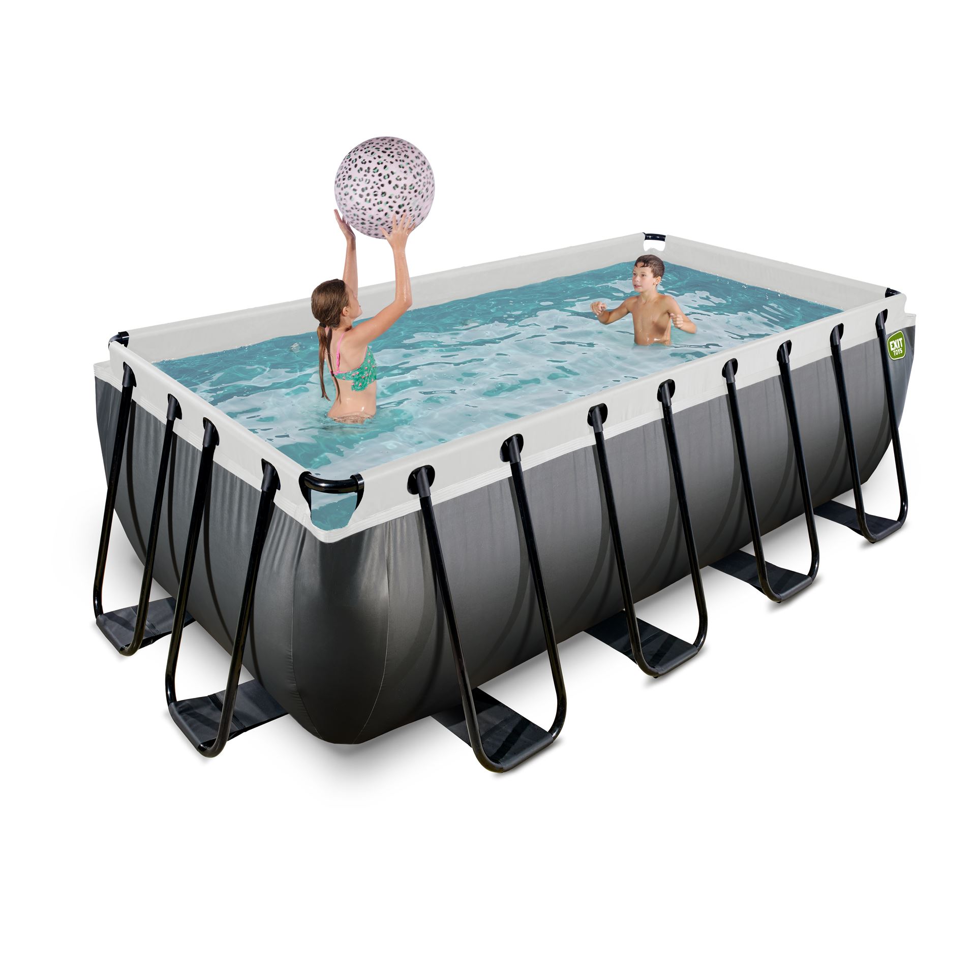 EXIT-Black-Leather-zwembad-400x200x122cm-met-zandfilterpomp-zwart