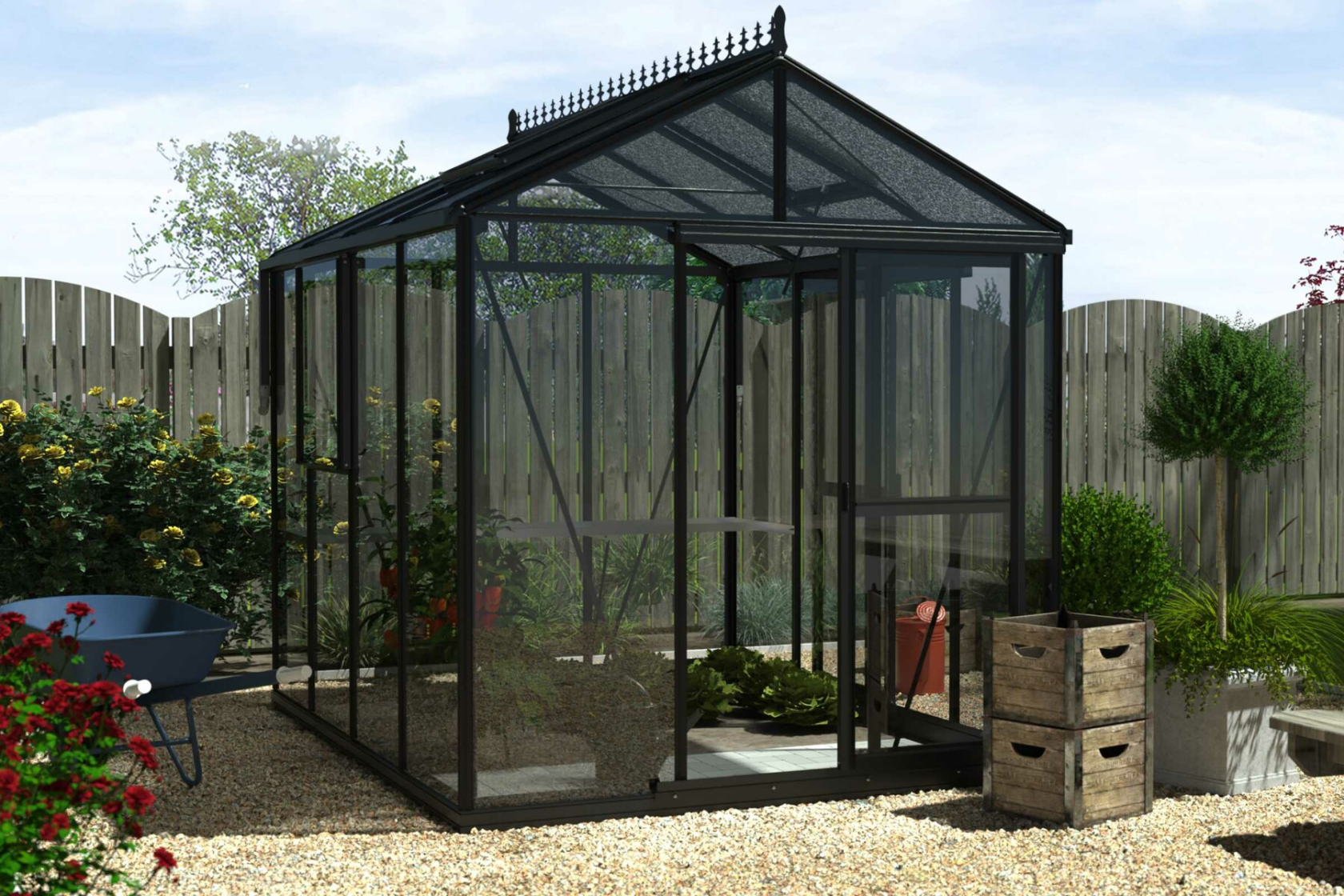 Filclair Flexi serre - 2,25 x 3,75m - Zwart