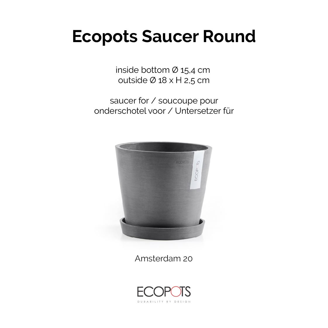 Ecopots-onderschotel-rond-grey-20-cm-H2-5-cm