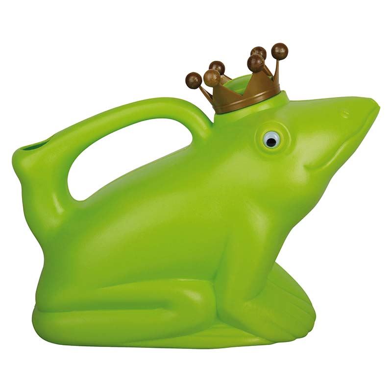 Watering can frog king green