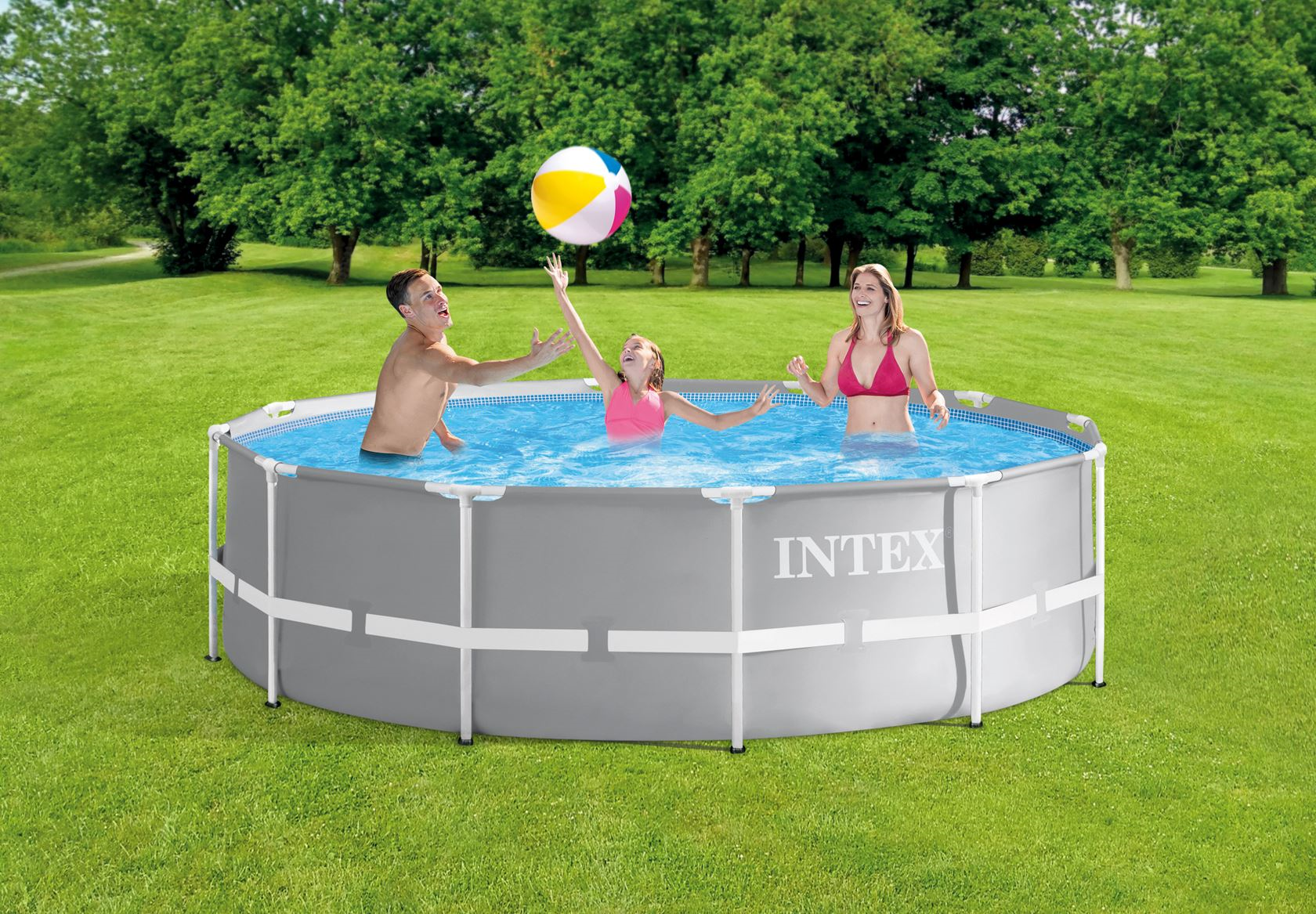 Intex Prism Frame Set piscine hors sol - ronde - Ø366 x H99 cm