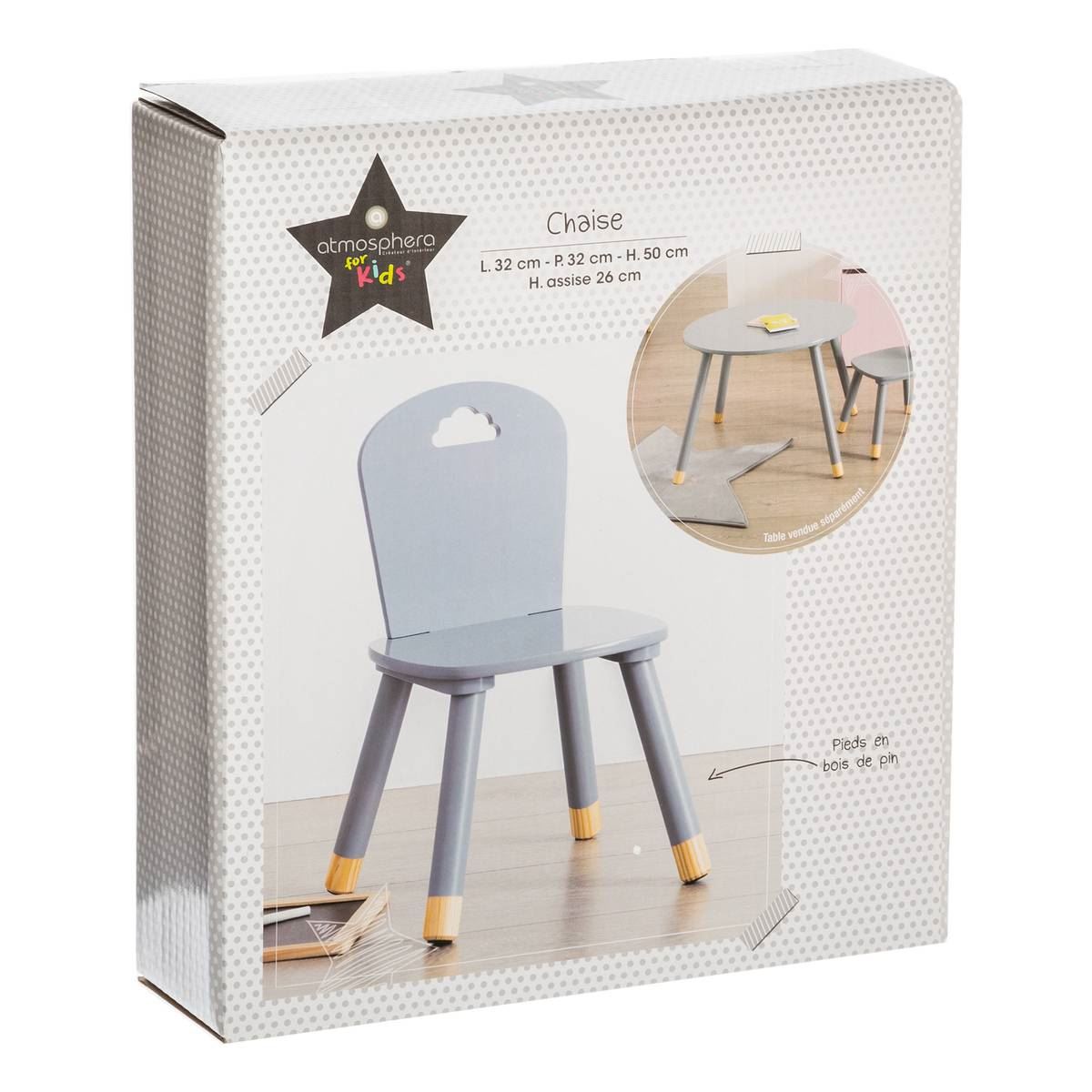 Kinderstoel-H50cm-Douceur-grijs