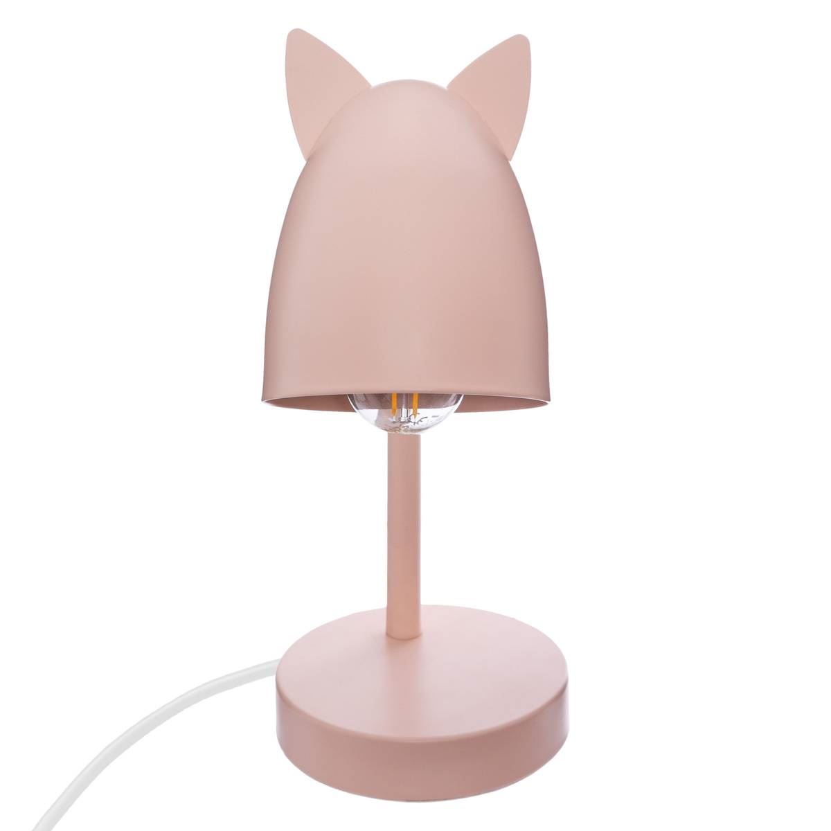 Lamp-H31cm-roze-met-oren-