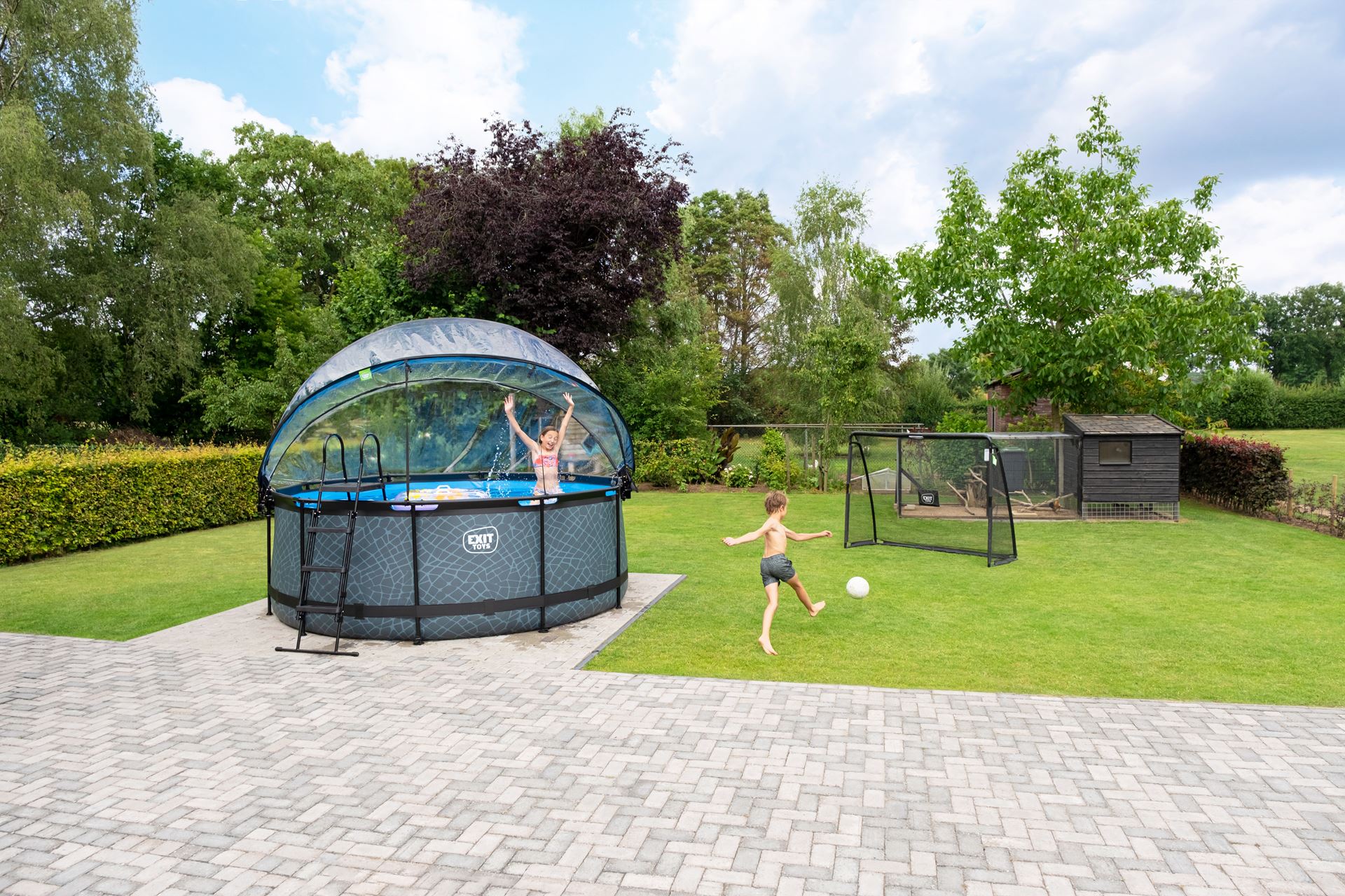 EXIT-Stone-zwembad-360x122cm-met-zandfilterpomp-en-overkapping-en-warmtepomp-grijs