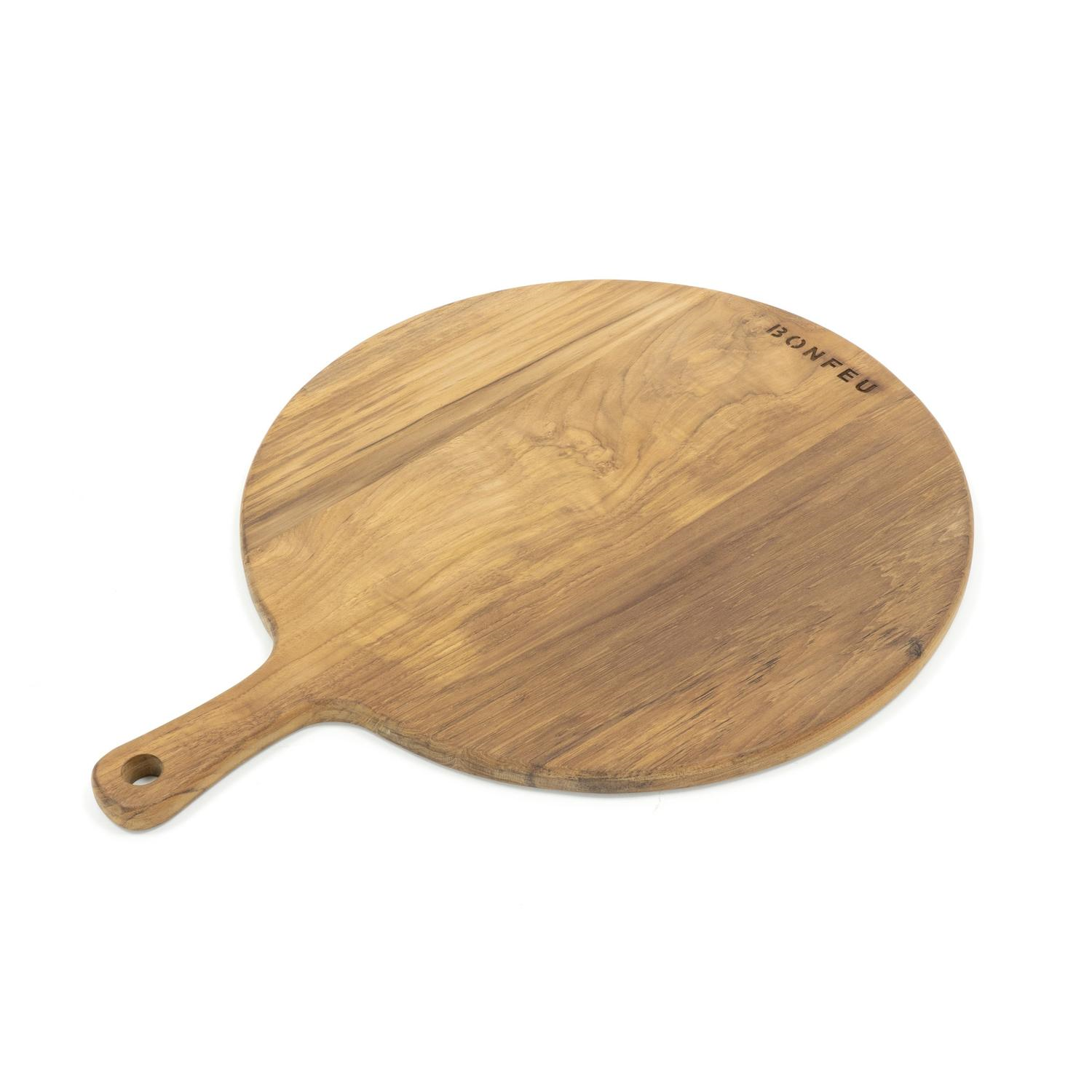 BonFeu BonTeak Pizza Board Large - Serving board - L52 x W40 cm - Teak wood