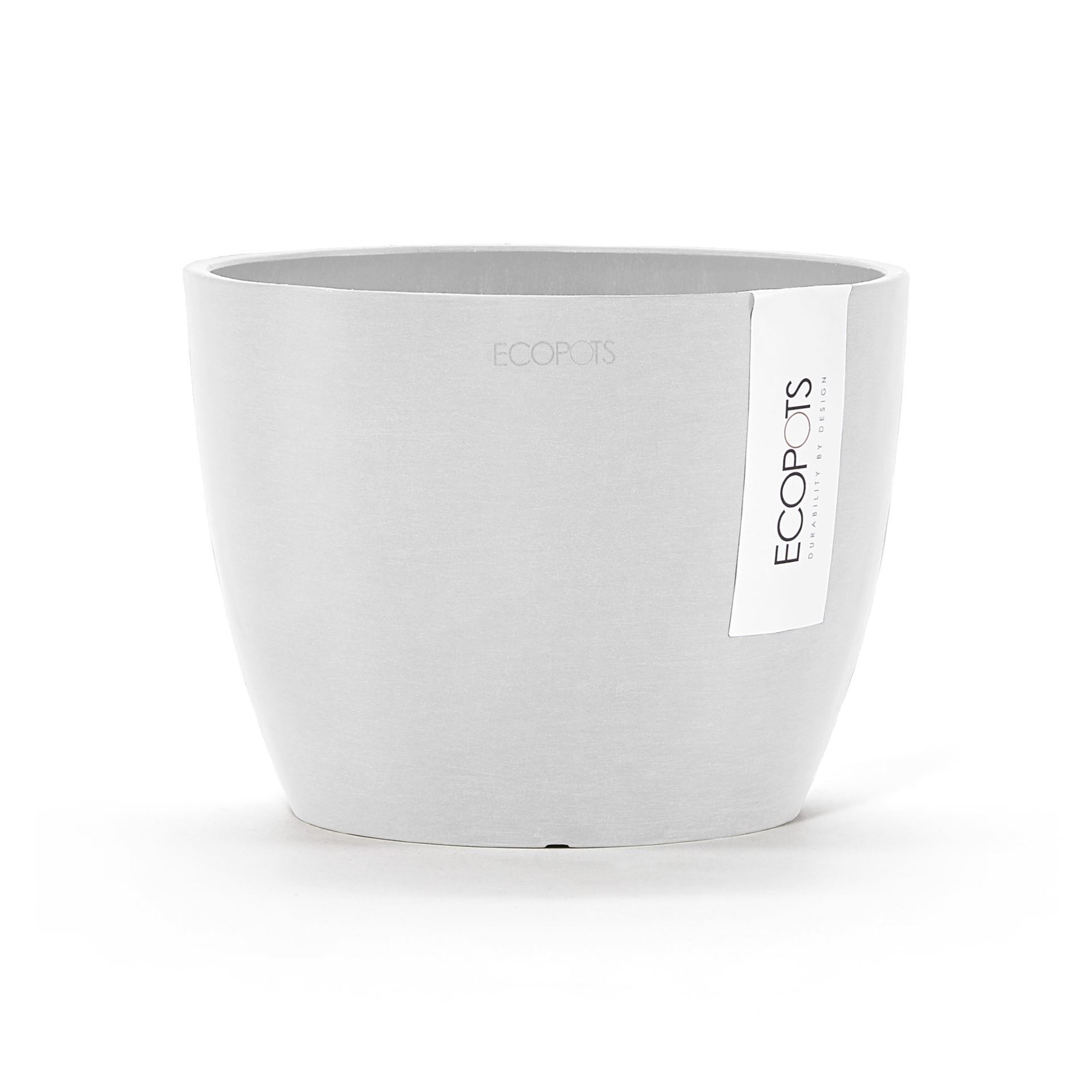Ecopots-stockholm-mini-pure-white-16-cm-H12-5-cm