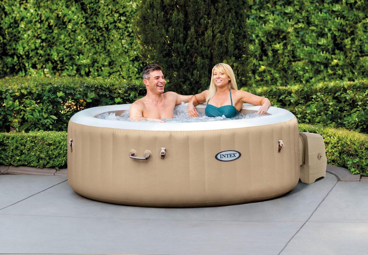 Intex PureSpa Sahara opblaasbare spa - 4 personen - incl. energiebesparende afdekhoes