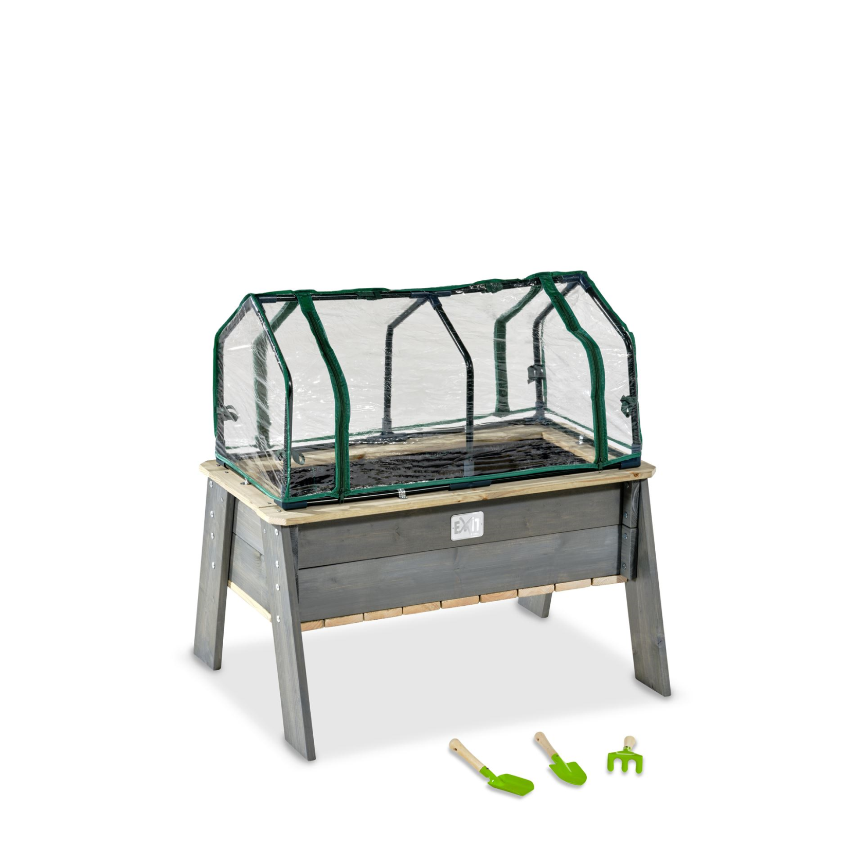 EXIT Aksent grow table L with greenhouse and garden tools