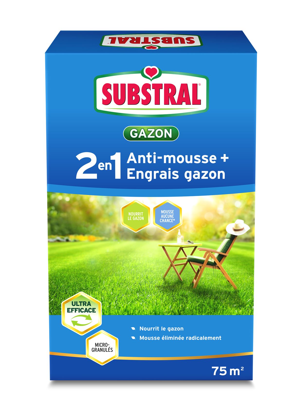 Substral anti-mos + gazonmest - 2,62kg voor 75m²