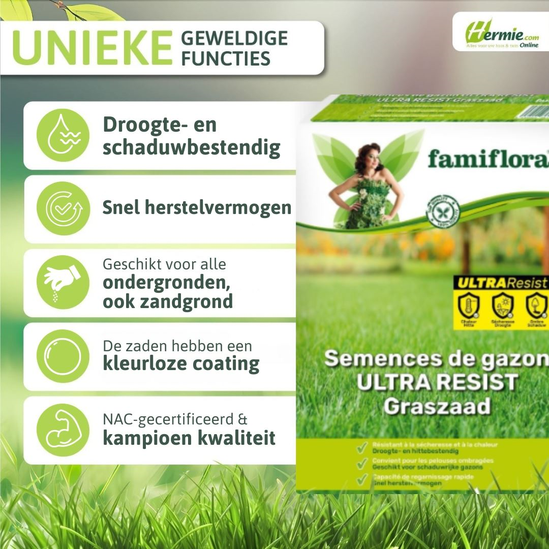 Famiflora grass seed 1kg up to 40m² - Ultra Resist - all-rounder