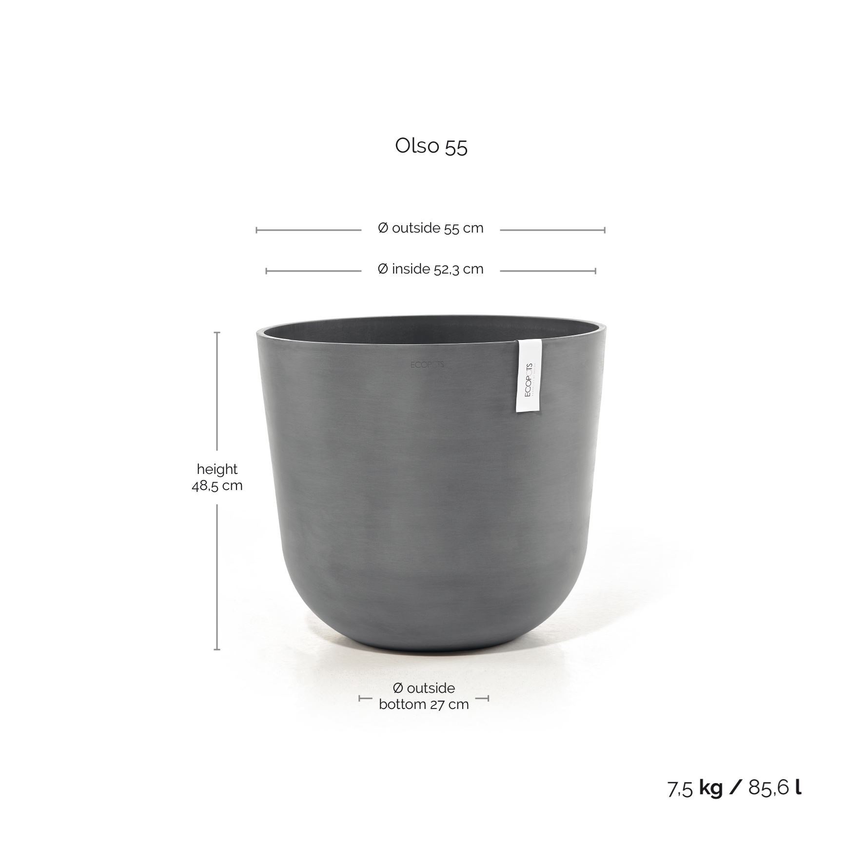Ecopots-oslo-grey-55-cm-H47-9-cm