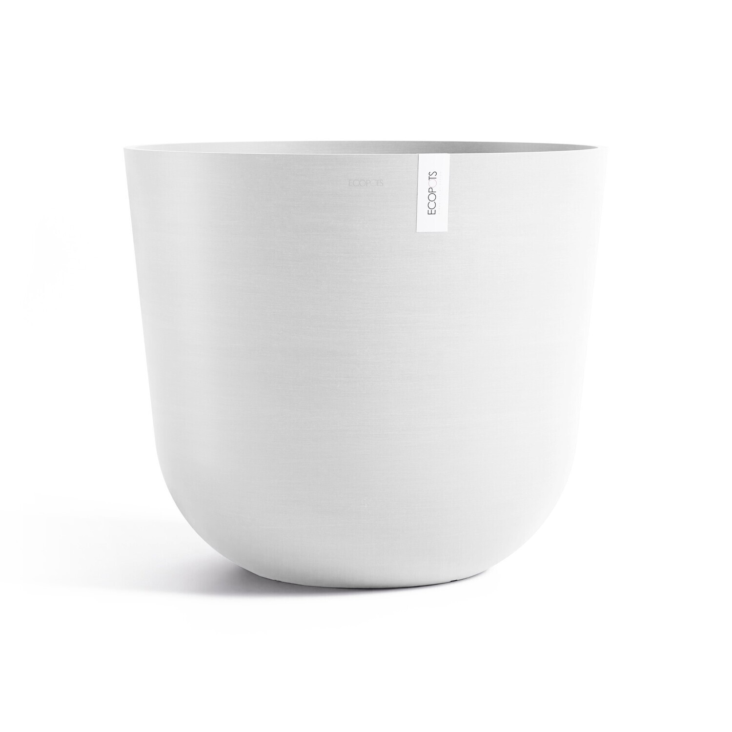 Ecopots flowerpot Oslo 75 - Round - Pure White - Ø75 x H65 cm