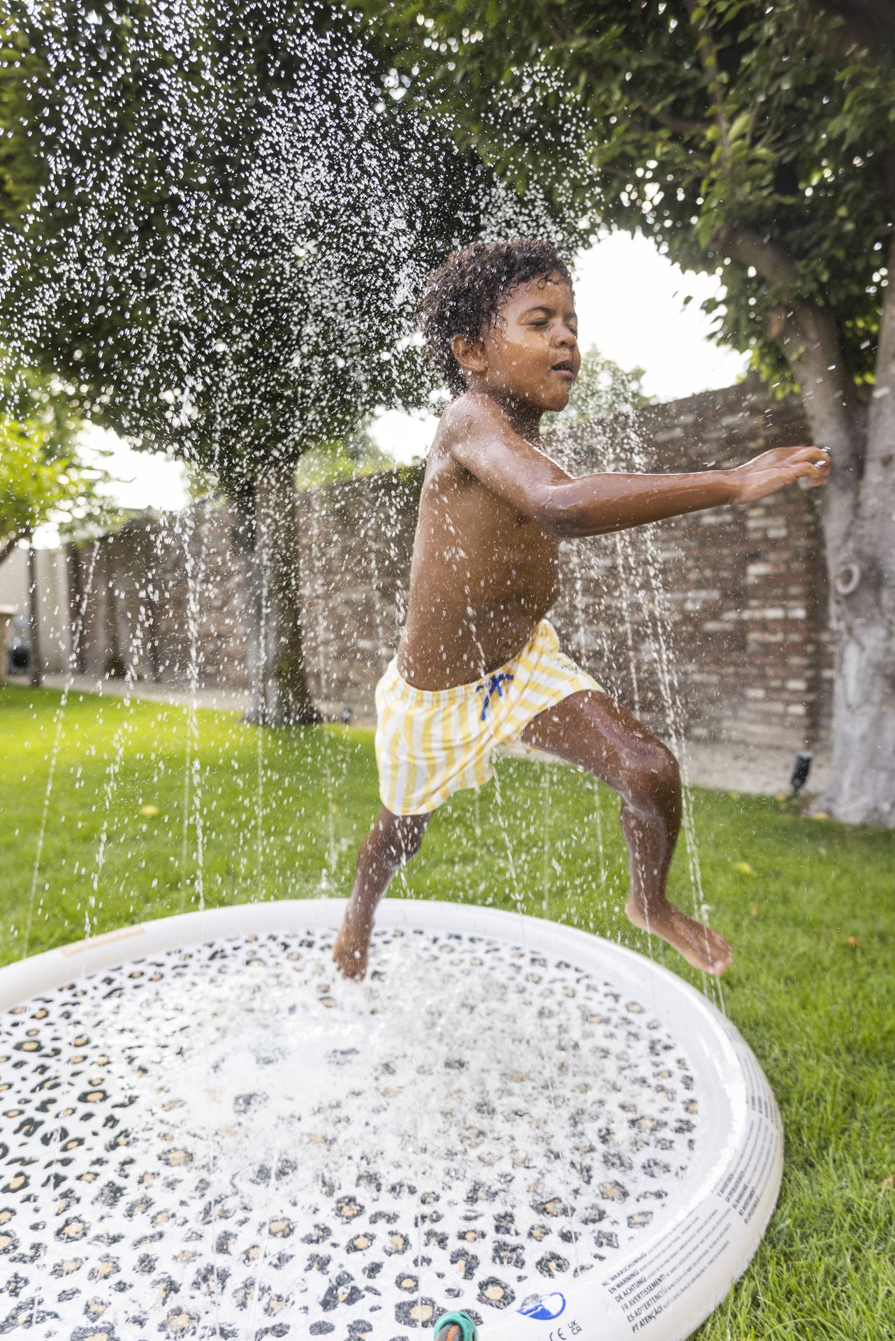 Sprinkler-mat-met-luipaarmotief