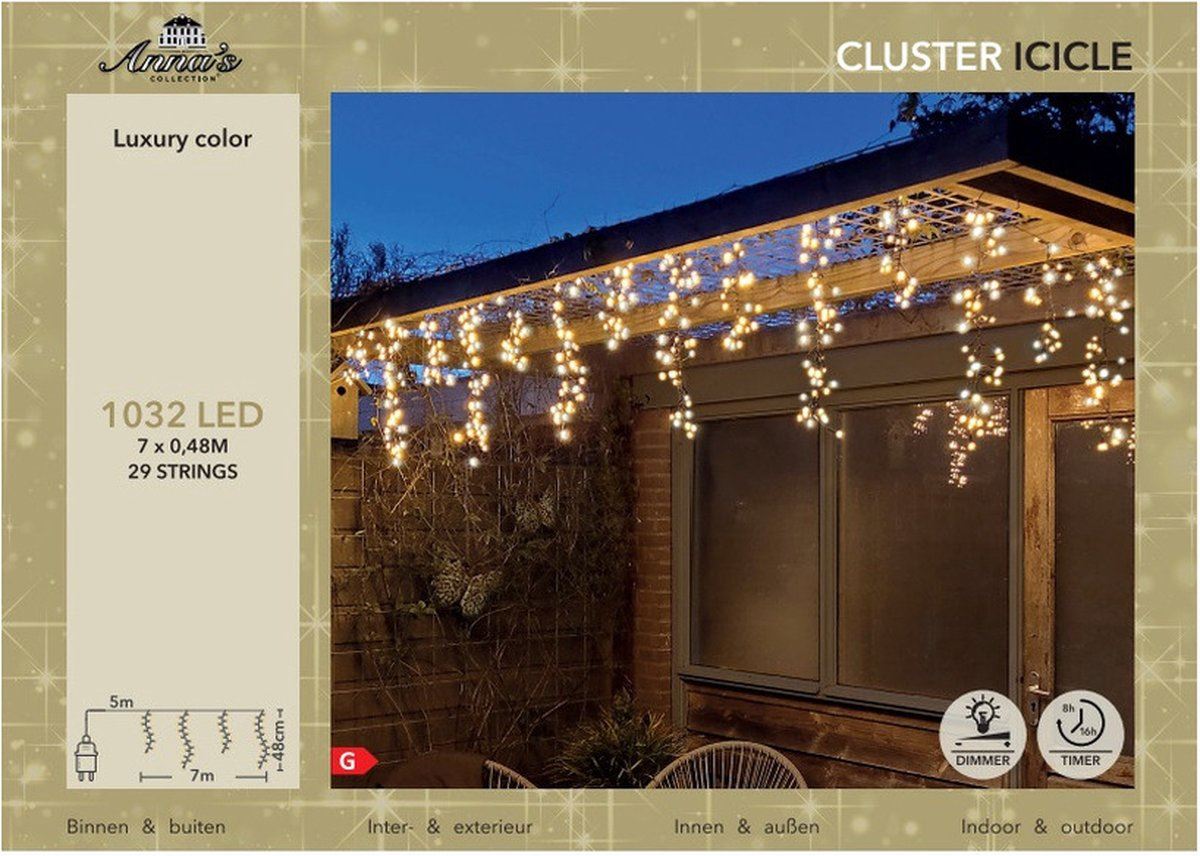 Cascade-cluster-1032Led-7m-warm-wit