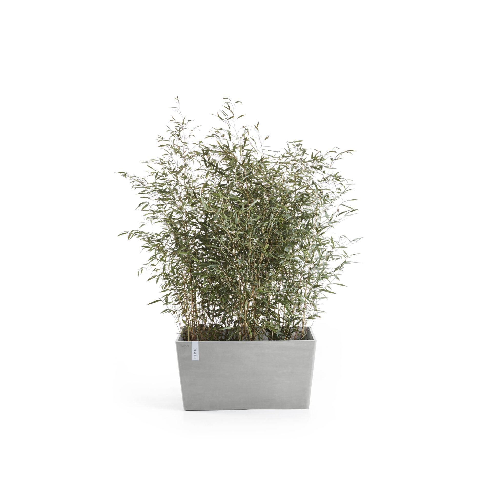 Ecopots-paris-white-grey-LBH-100x46x50-cm