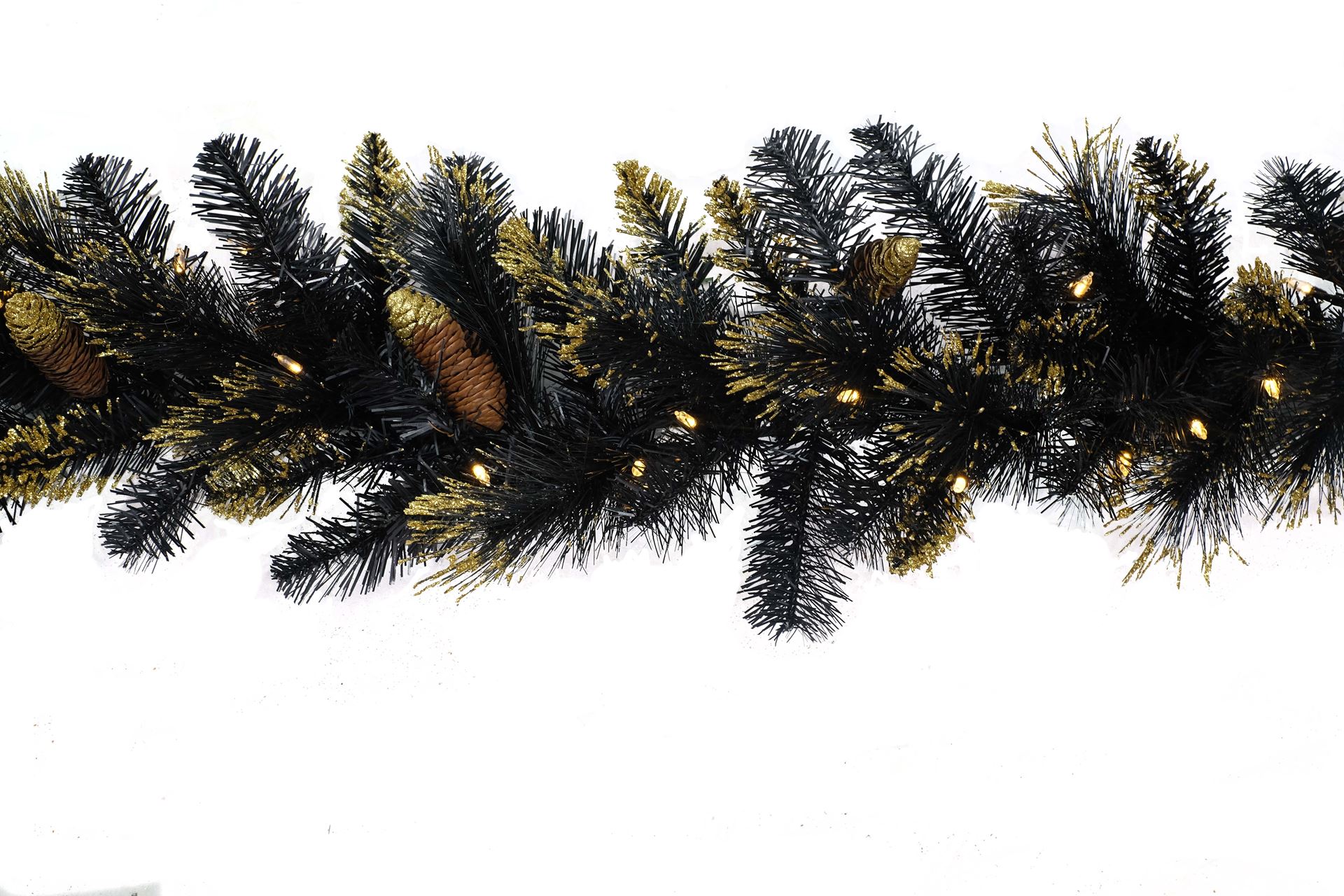 Shimmery-Golden-Black-Bristle-Garland-l274-70LB