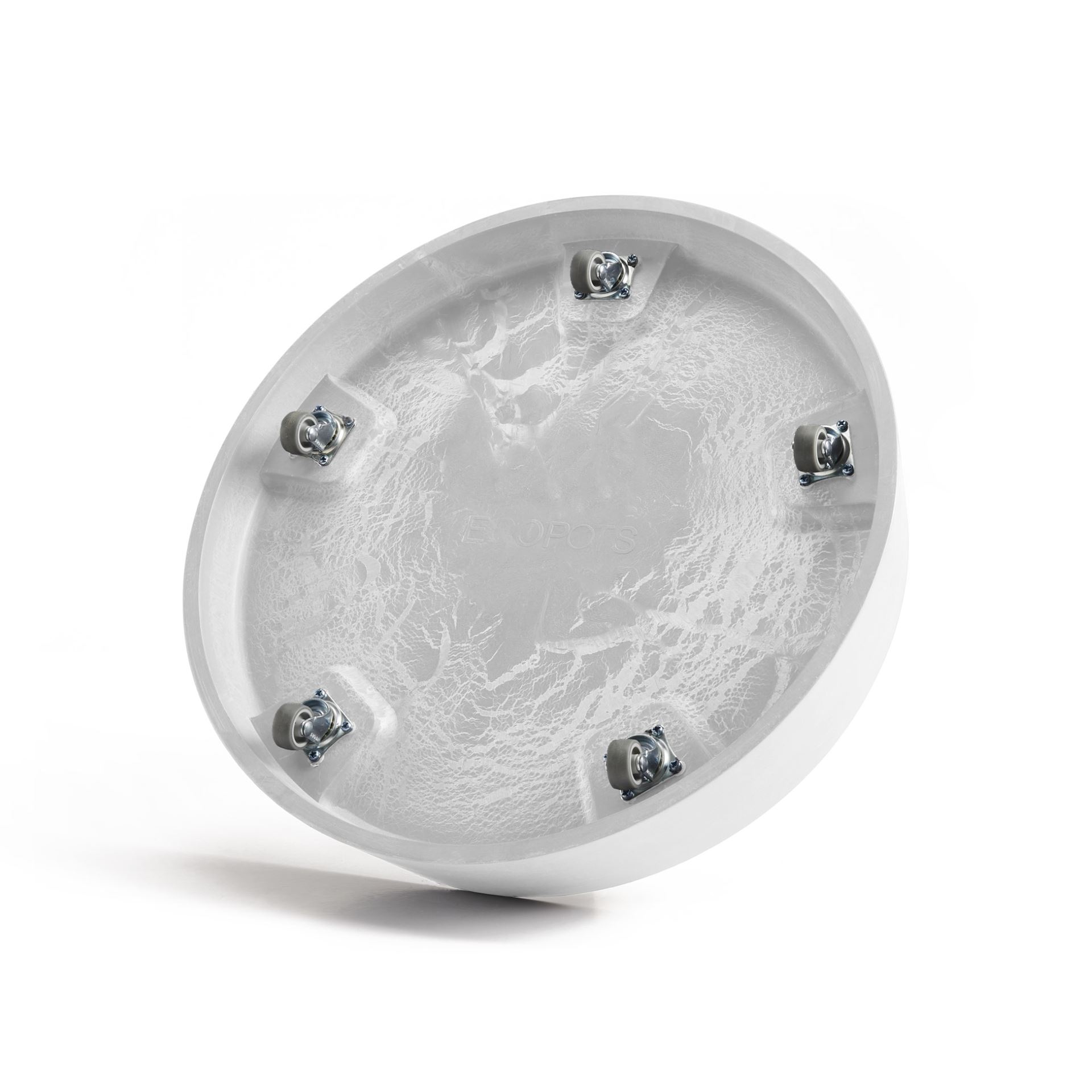 ecopots-onderschotel-rond-met-wielen-Oslo-Pure-White-41-cm-H9-5-cm