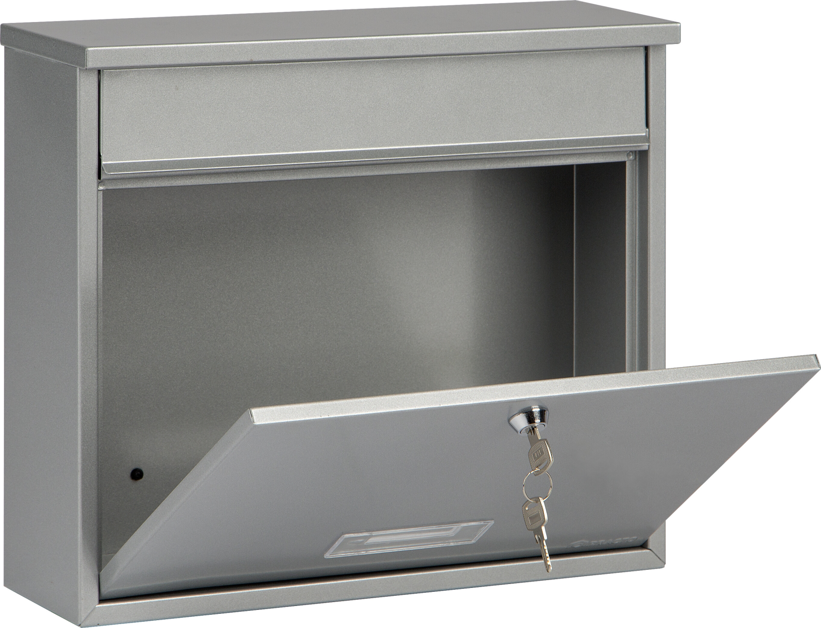 Practo Garden oxford zilver zilver - Brievenbus in gelakt staal - 10x36x31cm