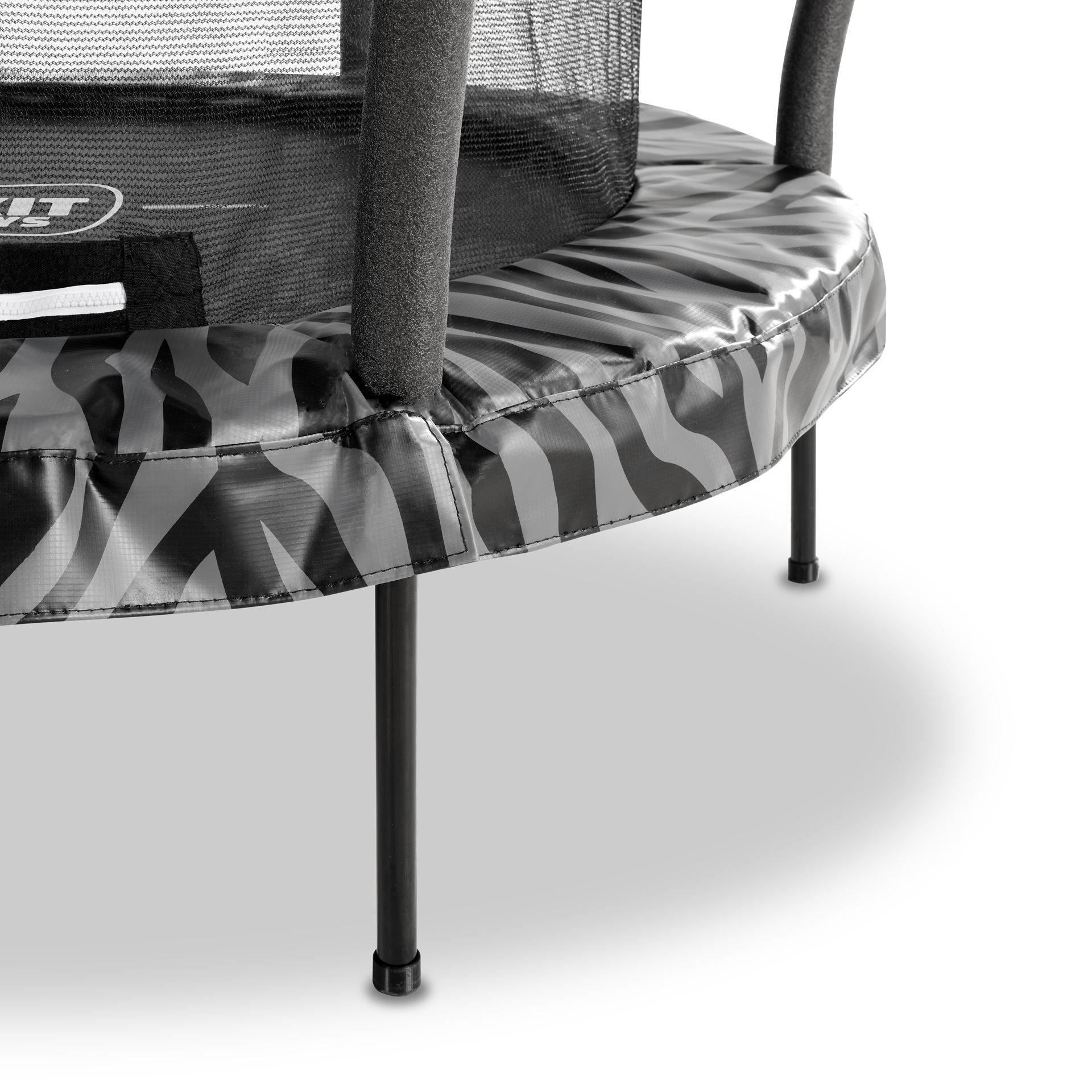 EXIT-Tiggy-junior-trampoline-met-veiligheidsnet-140cm-zwart-grijs