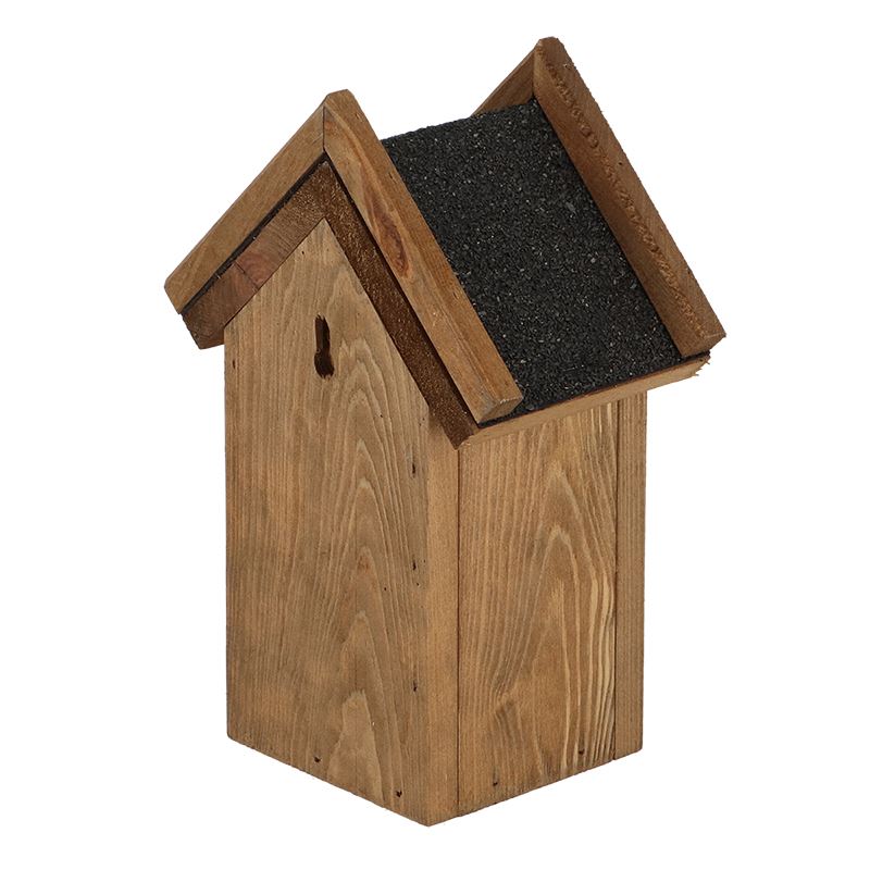 Esschert Design nesting box wren bitumen roof - LxWxH: 15,7x10,9x22,4cm Nestkast-winterkoning-bitumen-dak