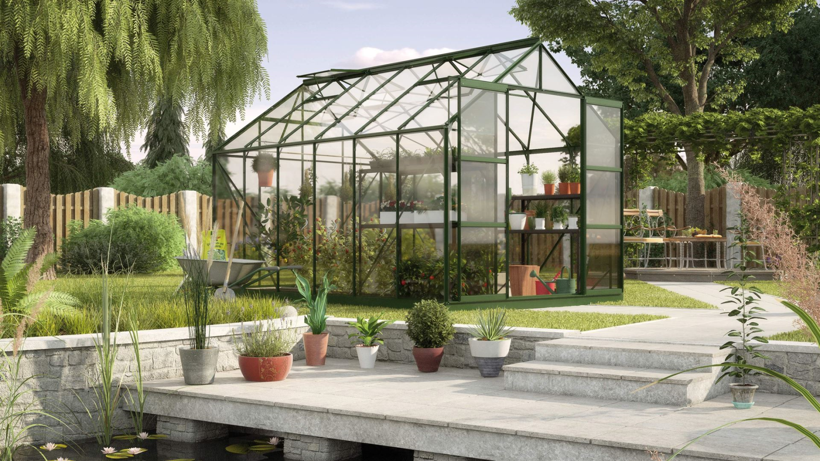 Vitavia Uranus serre - 9,9m² - Donkergroen