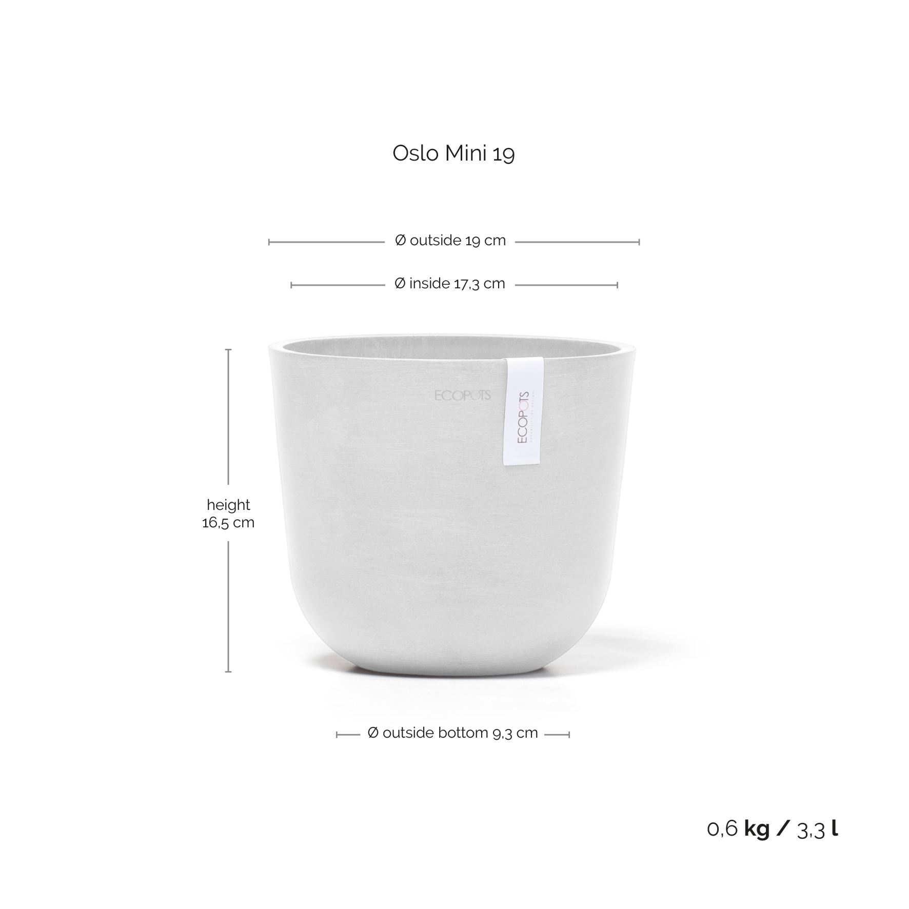 Ecopots-oslo-mini-pure-white-19-cm-H16-5-cm