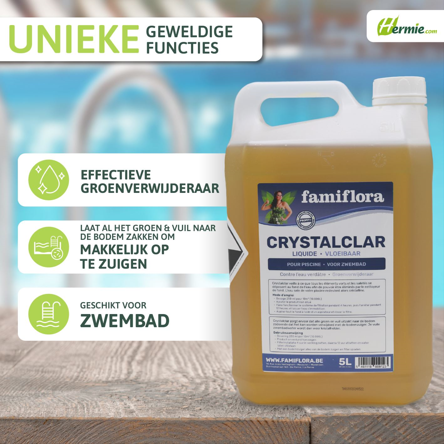 Famiflora Crystalclar liquide 5L - dissolvant vert