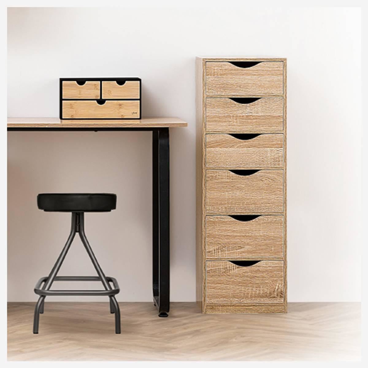 Opbergdoos-Bava-3vakjes-32-5x23-5x15cm-zwart