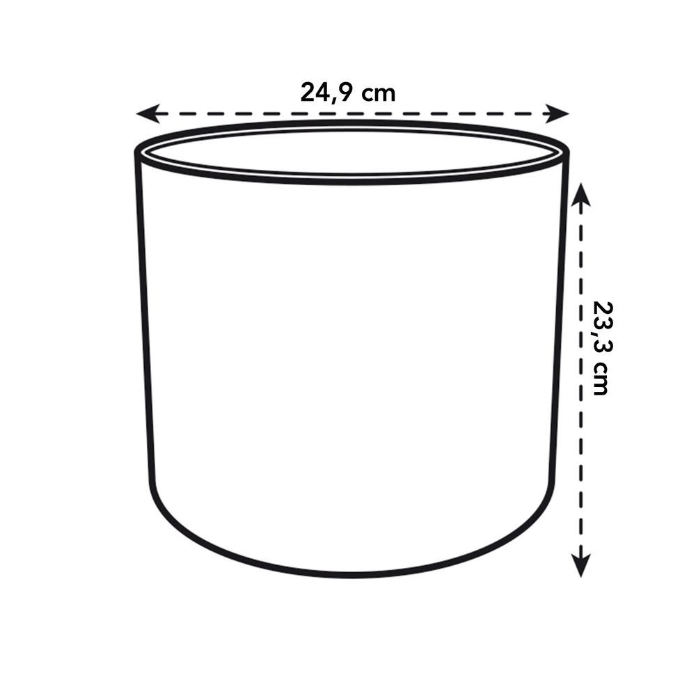 Bloempot-b-for-soft-rond-25cm-antraciet