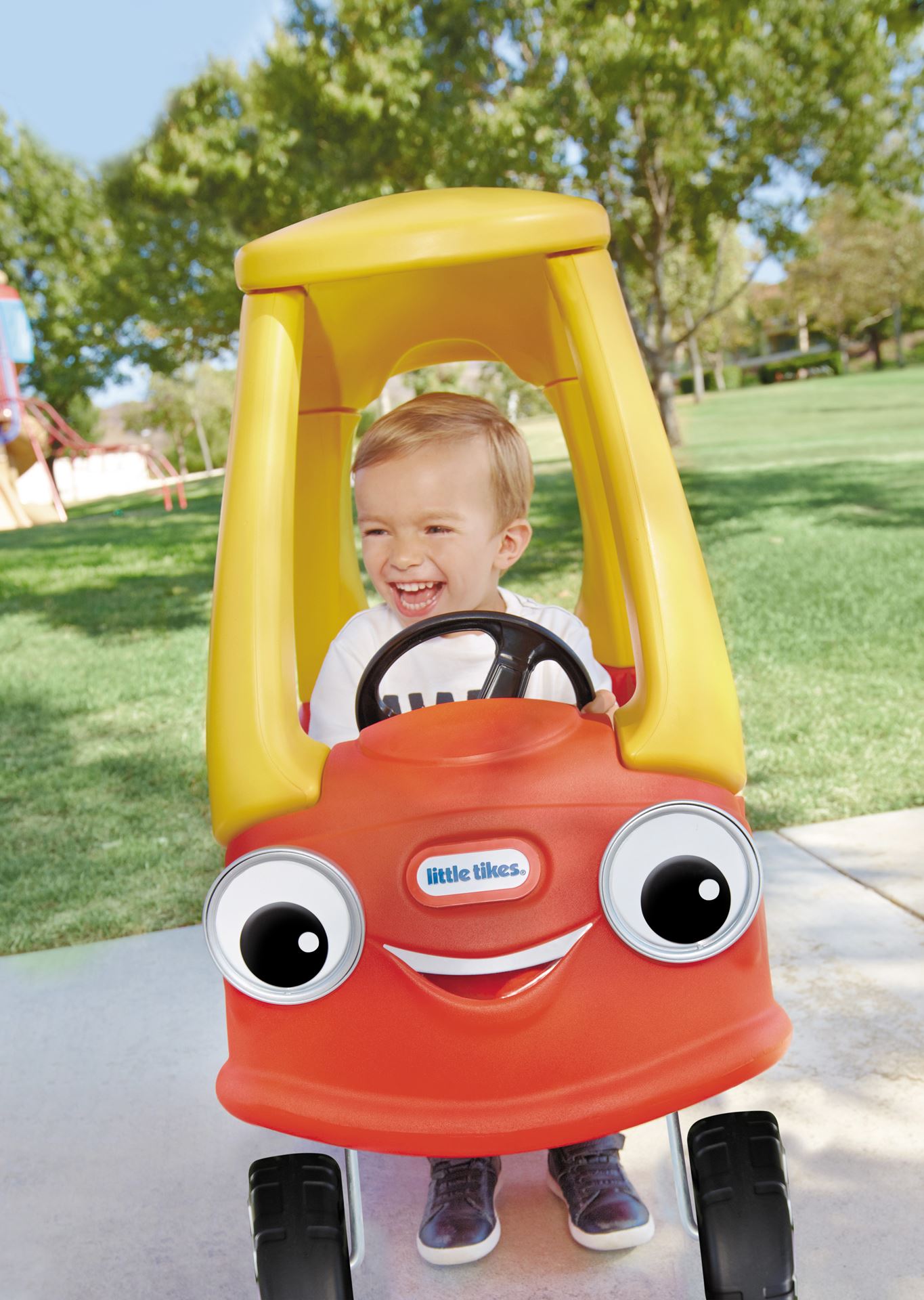 Little-Tikes-loopauto-Cozy-Coupe-rood-geel