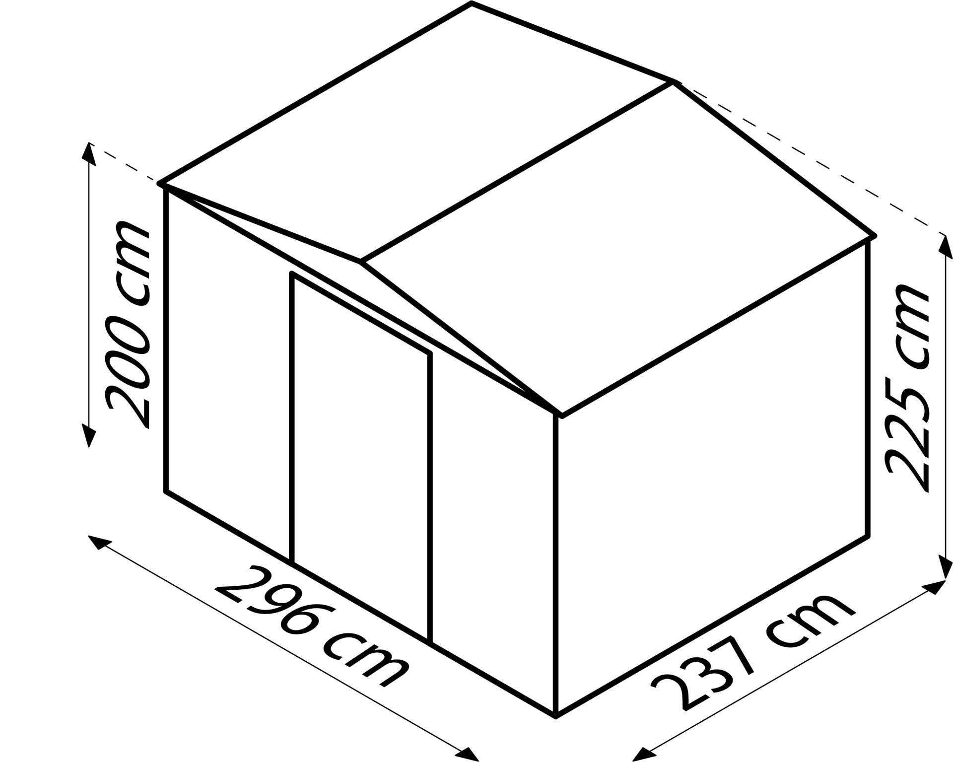 Tuinberging-Tower-108-antraciet-Tuinberging-metaal-B295-x-L237-x-H225-cm