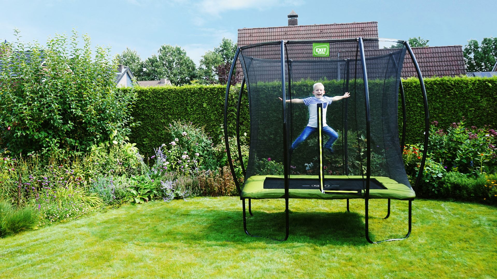 EXIT-Silhouette-trampoline-153x214cm-groen