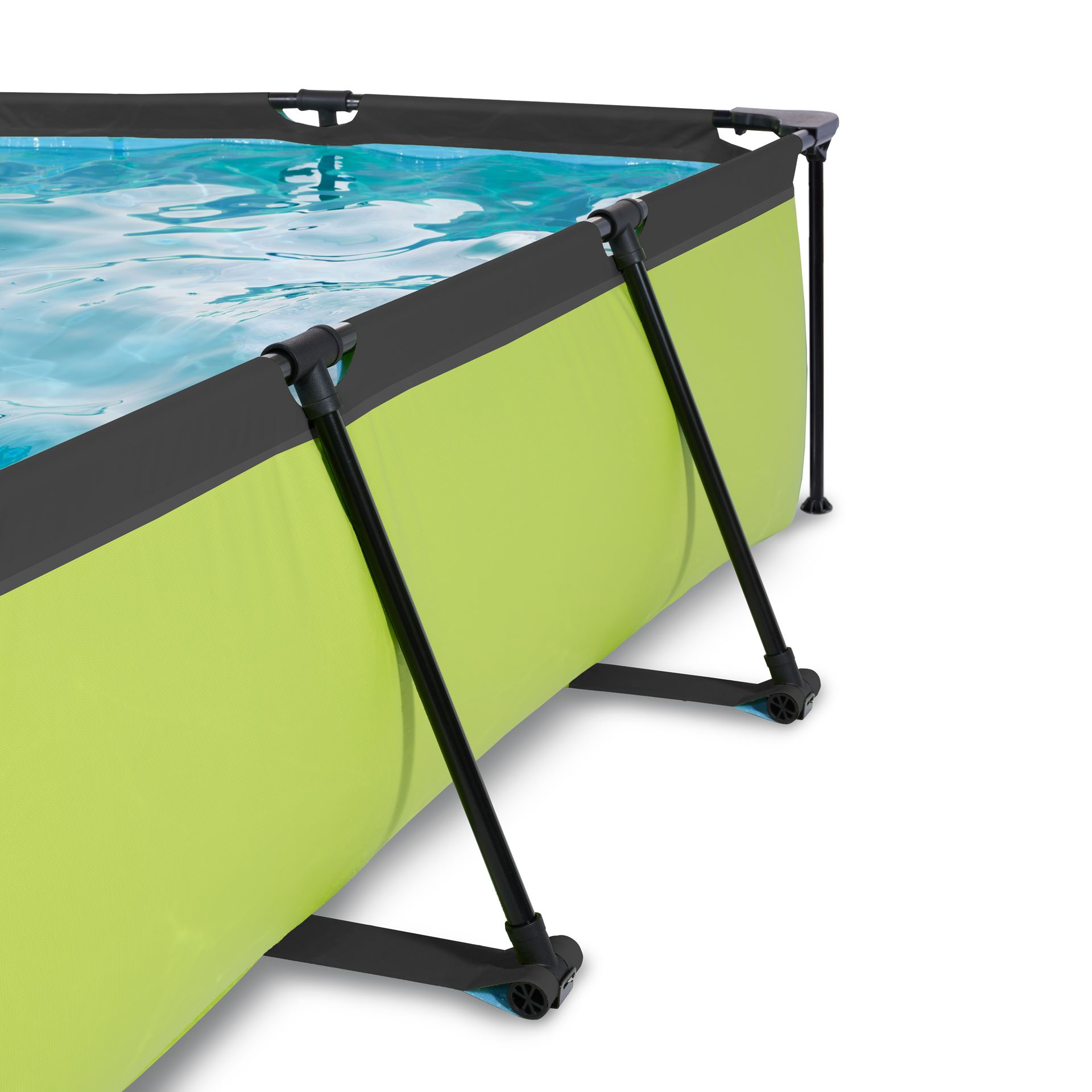 EXIT-Lime-zwembad-220x150x65cm-met-filterpomp-en-schaduwdoek-groen