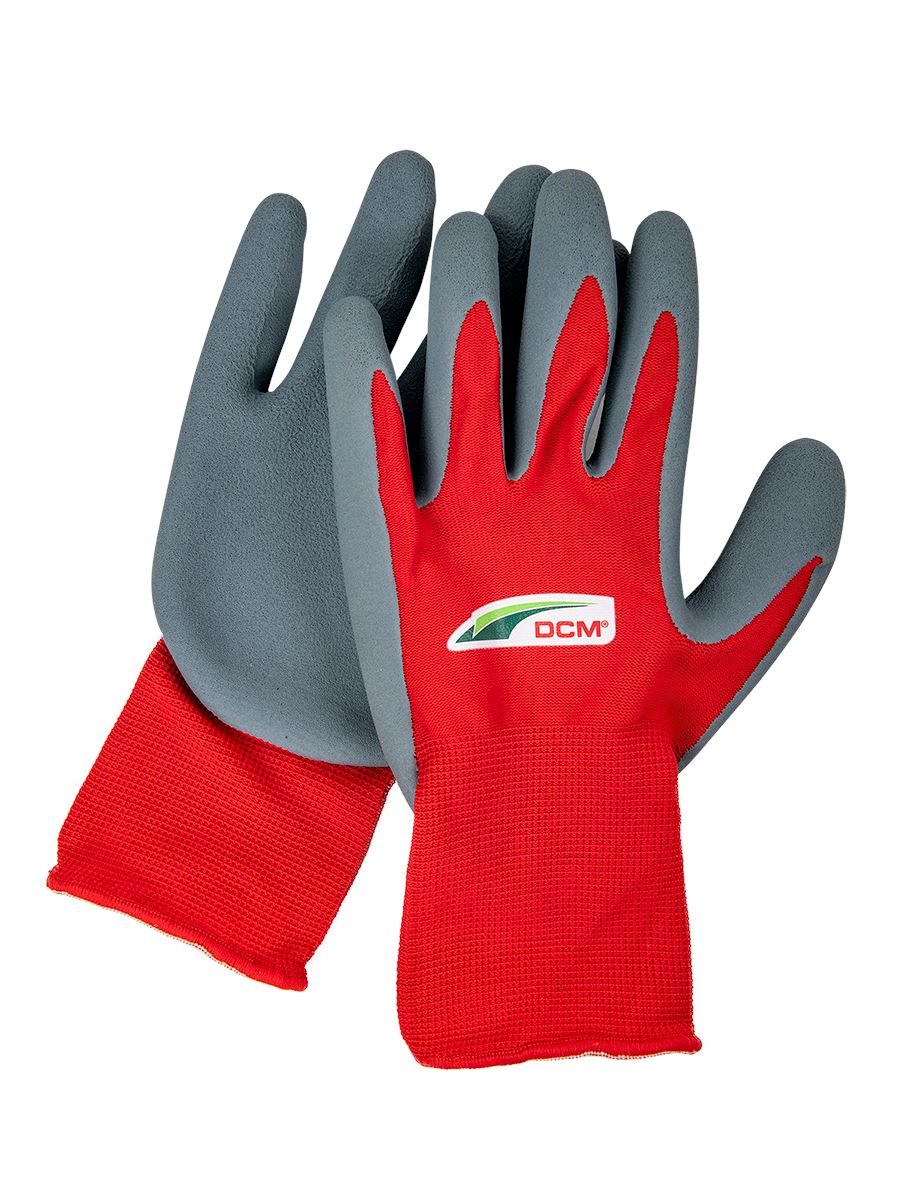Gants de jardinage DCM - Rouge - Taille 9